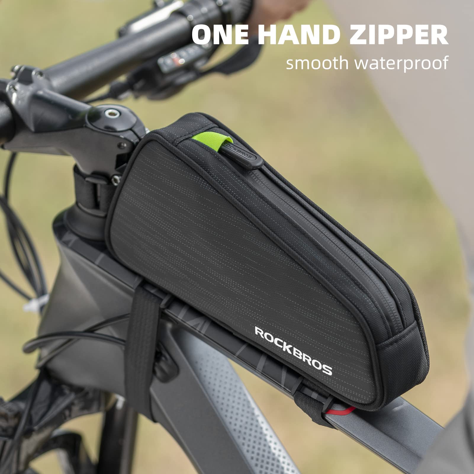 ROCKBROS Top Tube Bicycle Bag Frame Bag Cycling Bag Fit 6.5” 1.1L