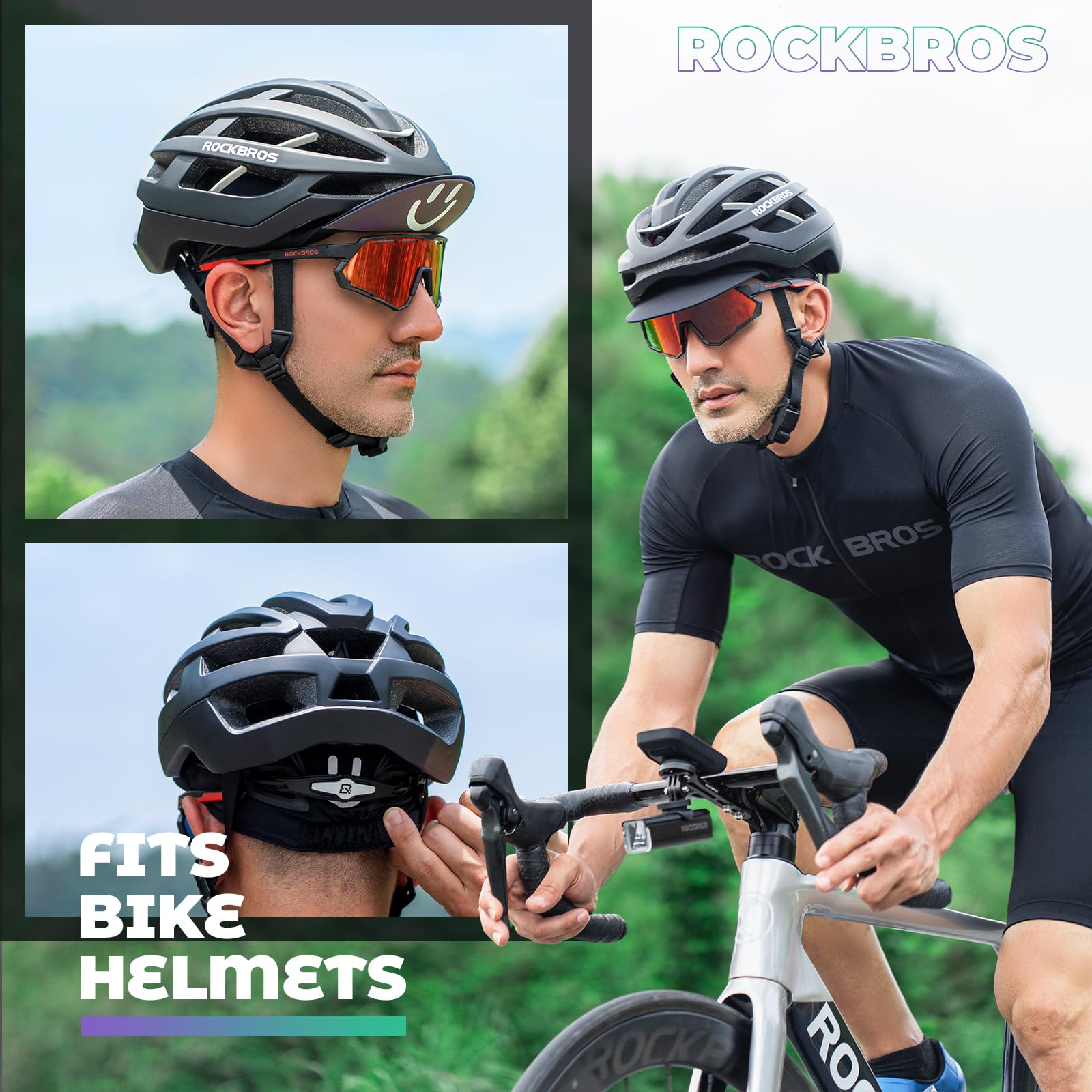 ROCKBROS UPF 50+ Summer Cycling Cap Lightweight Breathable Under Helmet