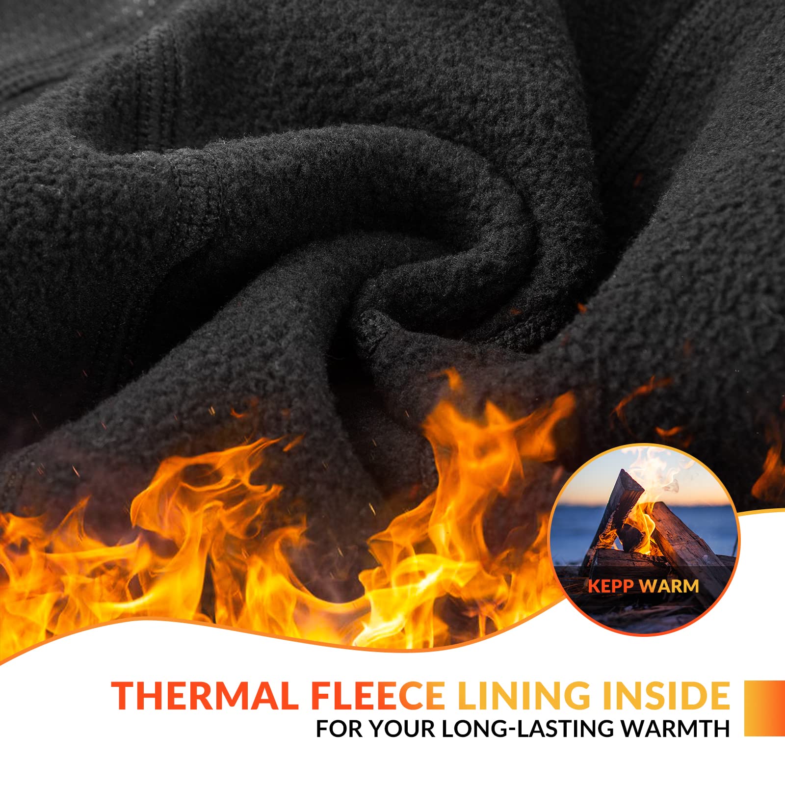 ROCKBROS Warm Windproof Waterproof Leg Gaiters for Hiking and Snow