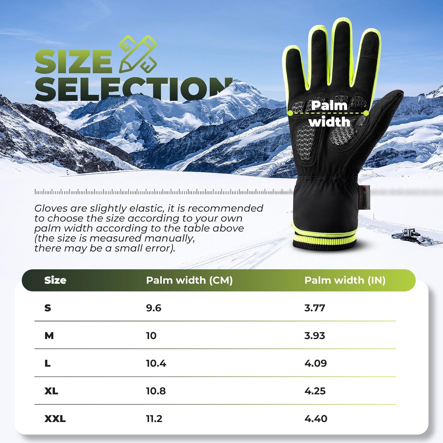 ROCKBROS Warm Winter Windproof Anti Slip Touchscreen Gloves