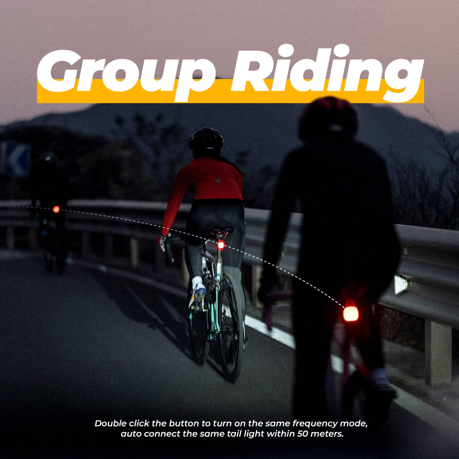 ROCKBROS Waterproof Ultra Bright LED Bike Taillight with 4 Modes