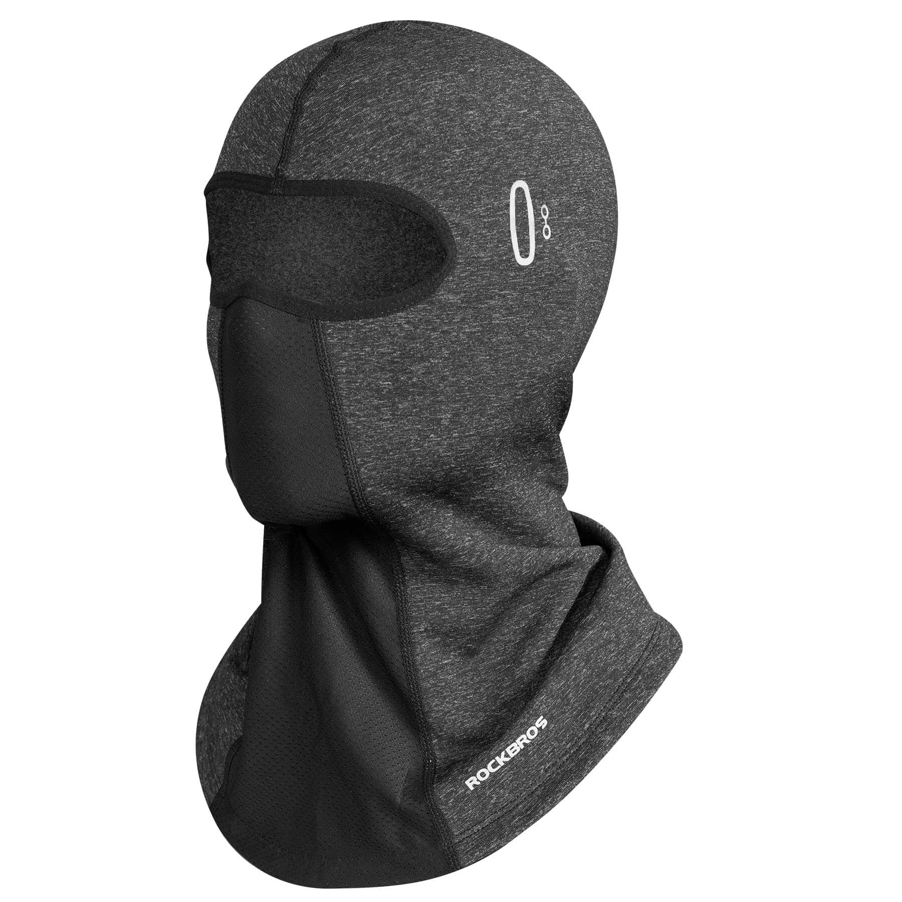 ROCKBROS windproof winter balaclava, full-face mask with glasses holes in grey#Color_Grey
