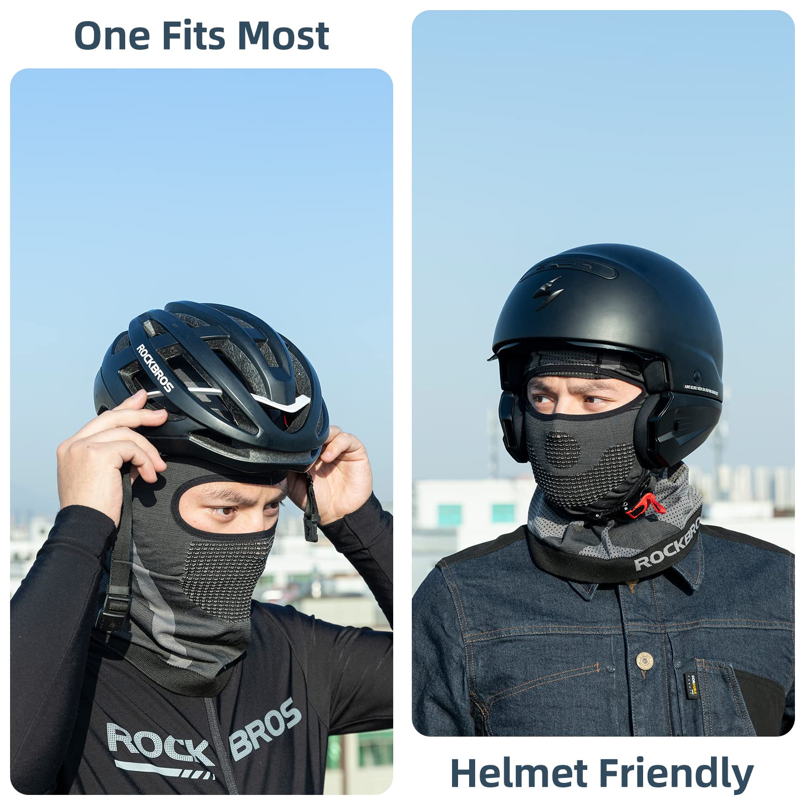 ROCKBROS Winter Balaclava Thermal Knitted Face Cover Men Women Ski Mask #Style_Style 2