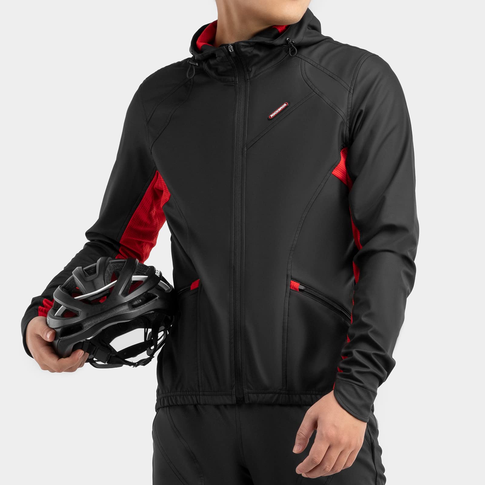 ROCKBROS Winter Cycling Jacket for Men Outdoor Sports Soft Shell Jacket