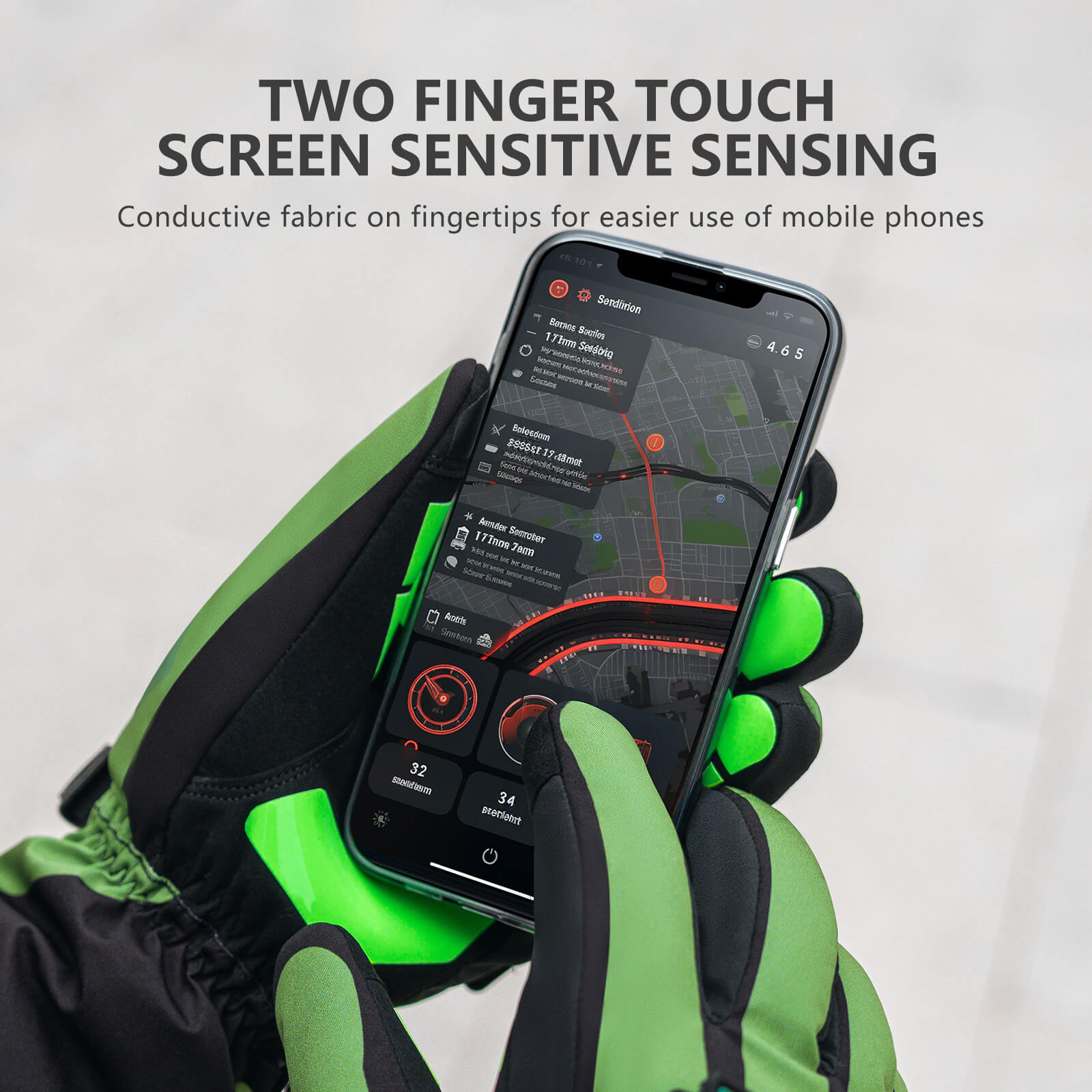 ROCKBROS winter electric heated cycling gloves with 3 adjustable heating levels, ideal for cold weather riding
