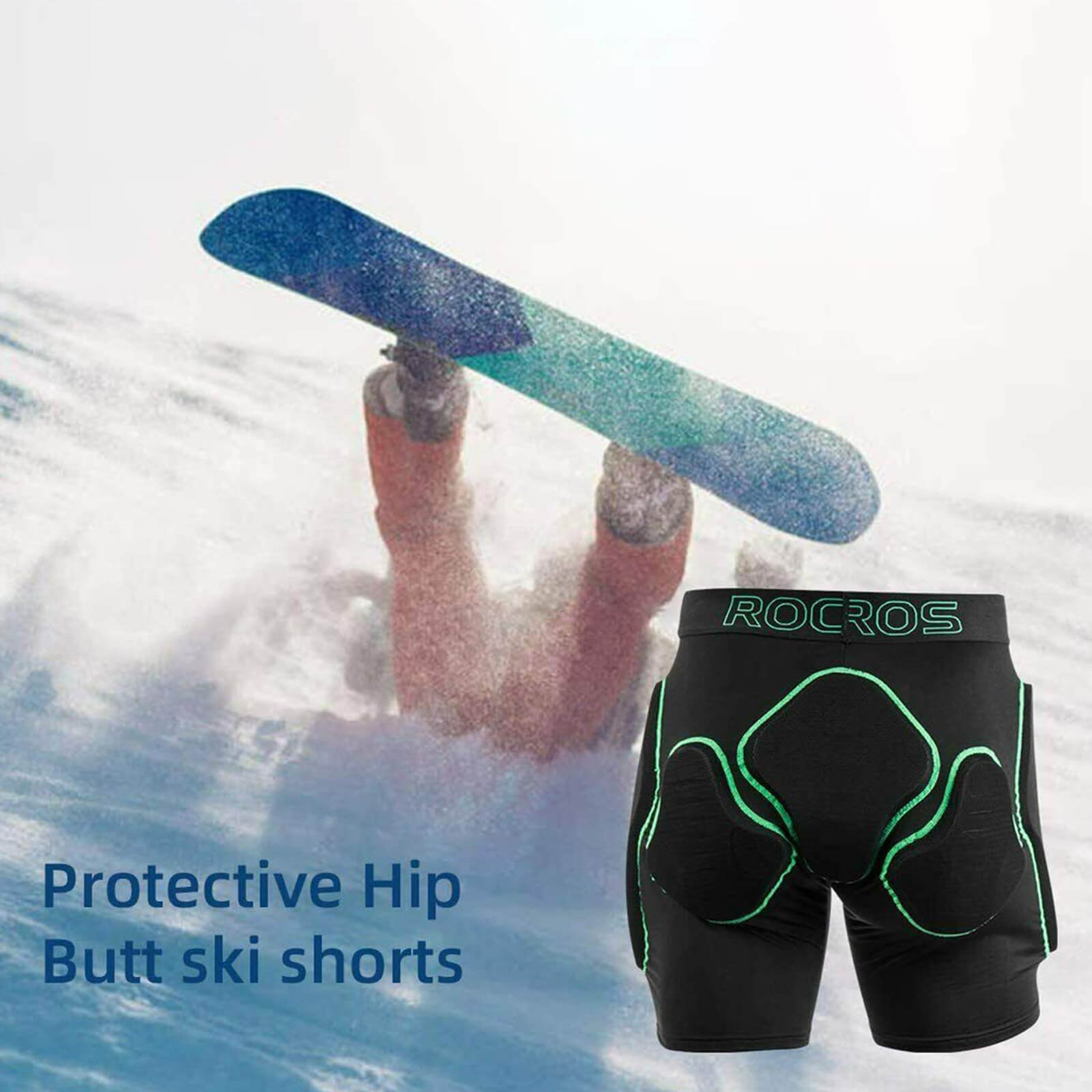 ROCKBROS Padded Pants with Impact Protection and Shock Resistance
