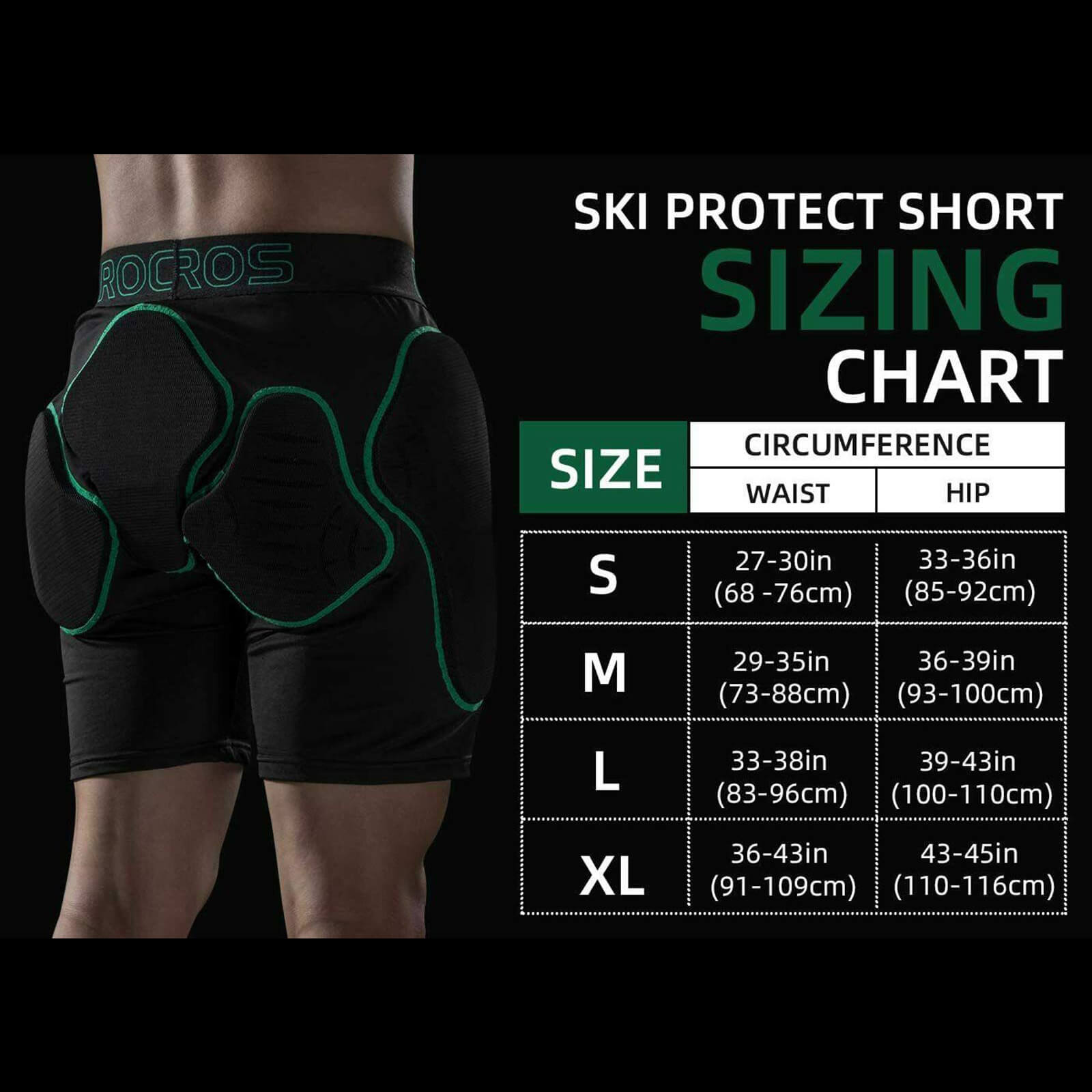 ROCKBROS Padded Pants with Impact Protection and Shock Resistance