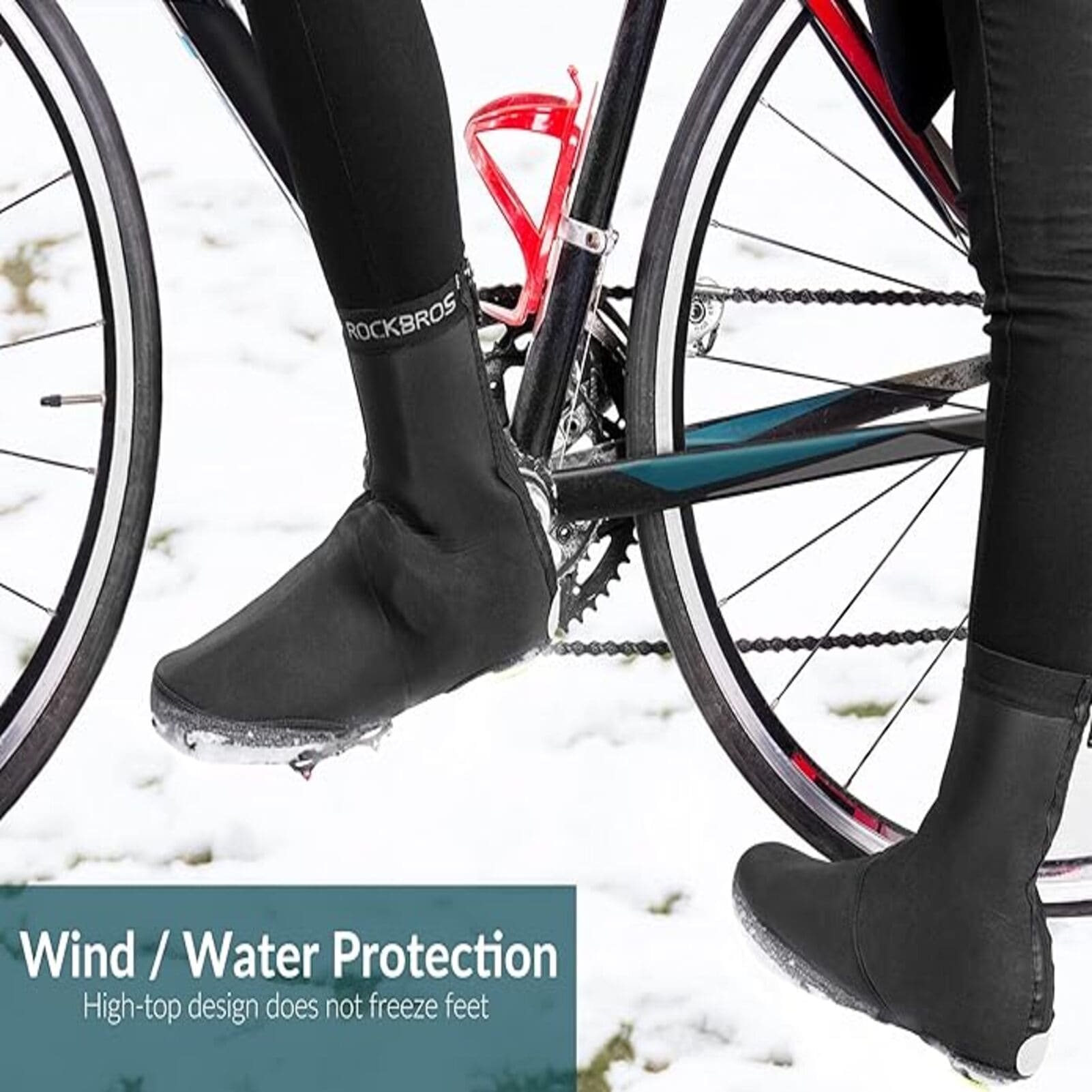 ROCKBROS Winter Windproof Cycling Shoe Covers – Ultimate Cold Weather Protection