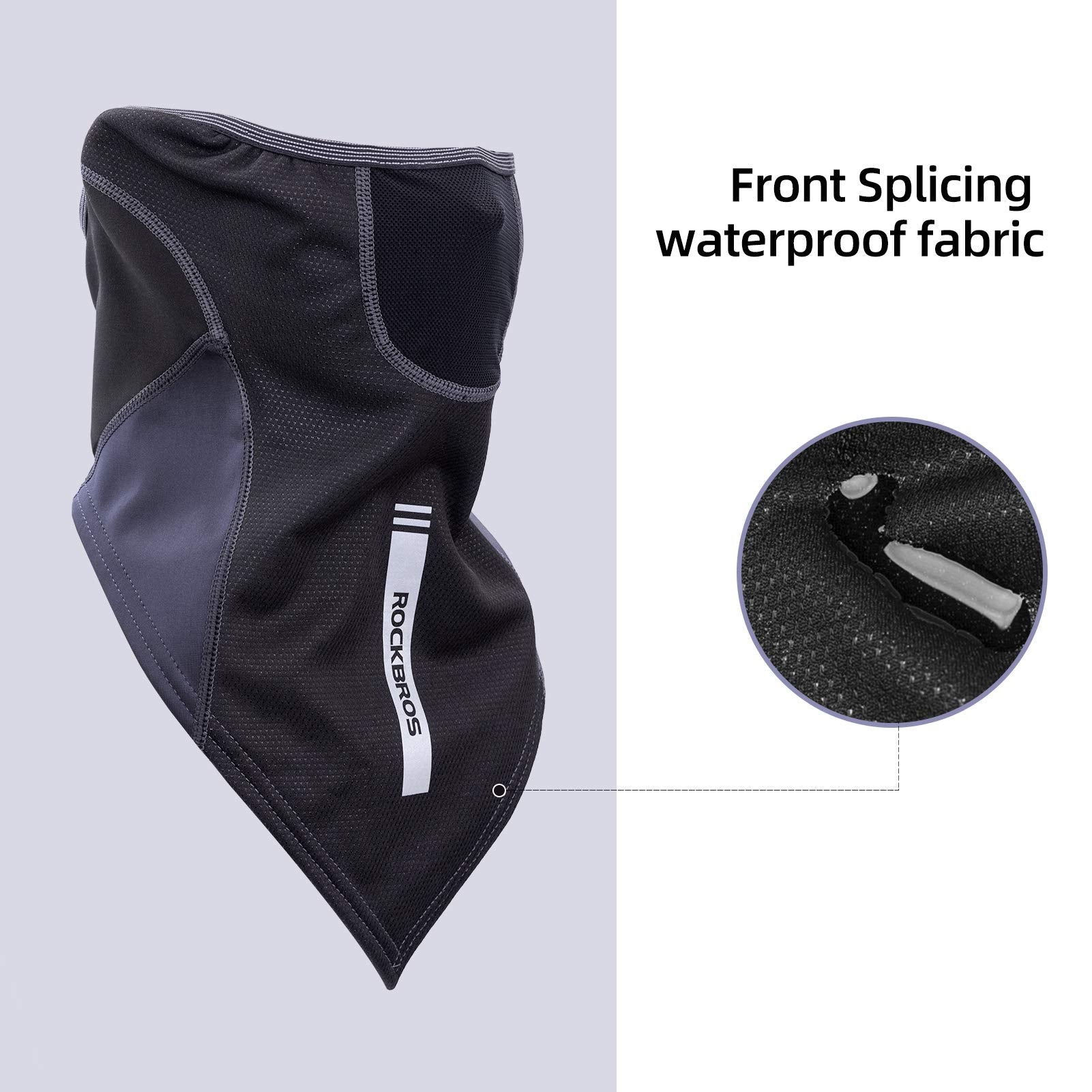 ROCKBROS Winter Windproof Half Face Balaclava Neck Warmer for Men & Women