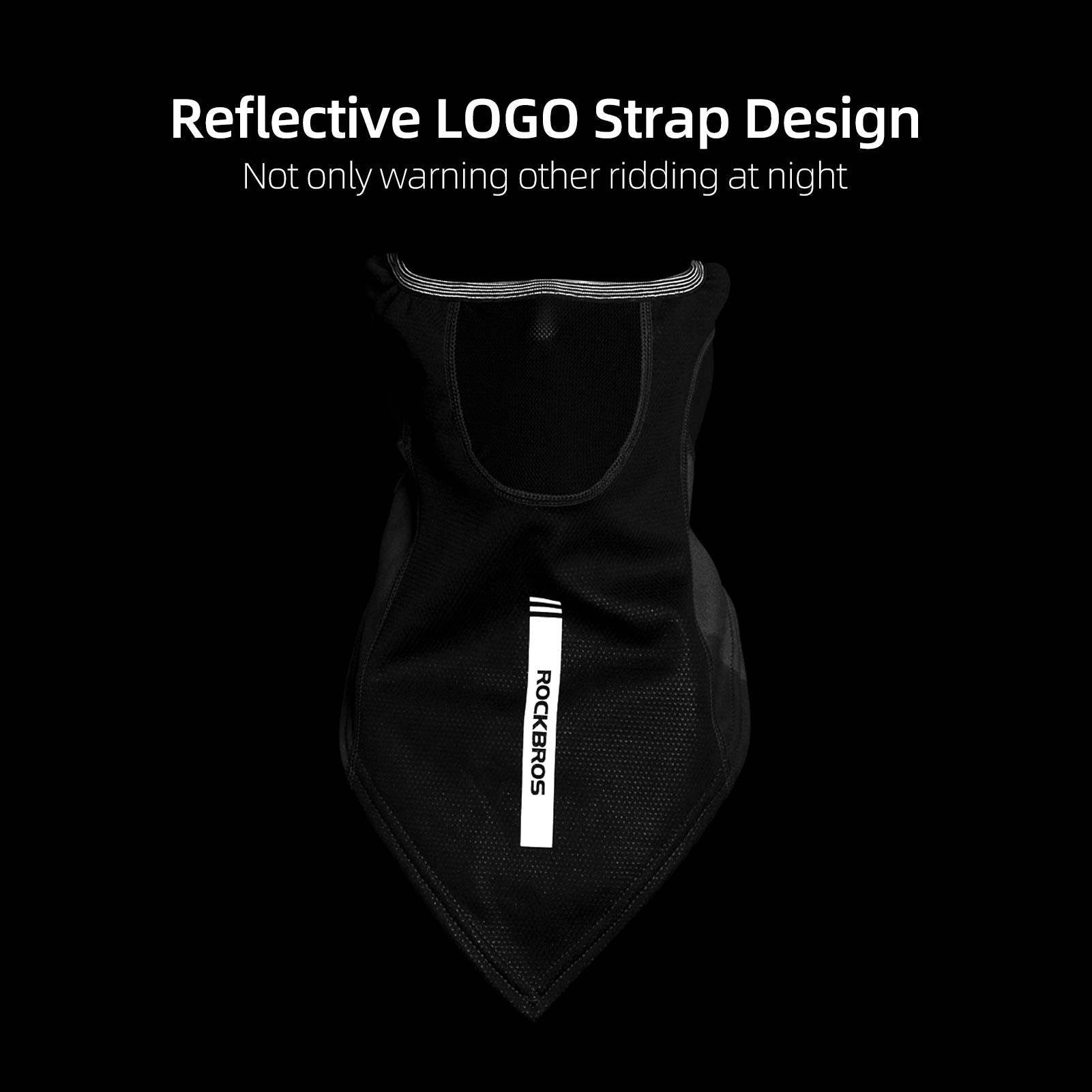 ROCKBROS Winter Windproof Half Face Balaclava Neck Warmer for Men & Women