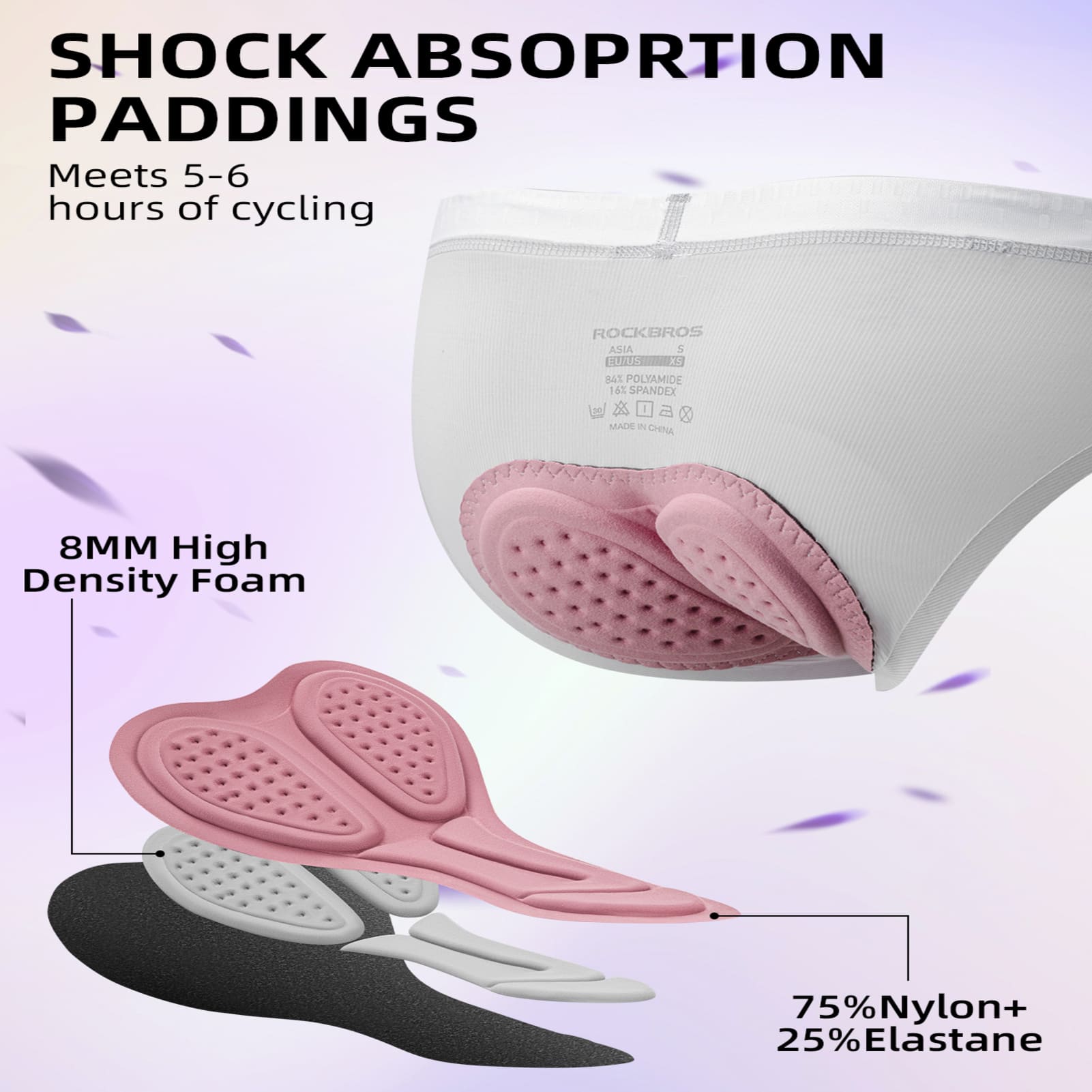 ROCKBROS Women's 4D Padded Cycling Underwear – Next-Level Comfort!