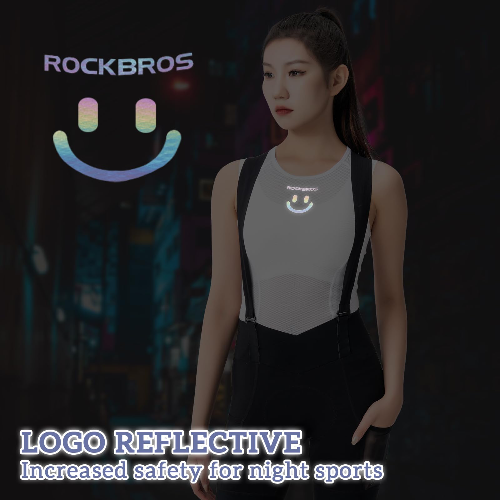 ROCKBROS Women's Summer Cycling Shirt Breathable Quick-Dry Sports Vest