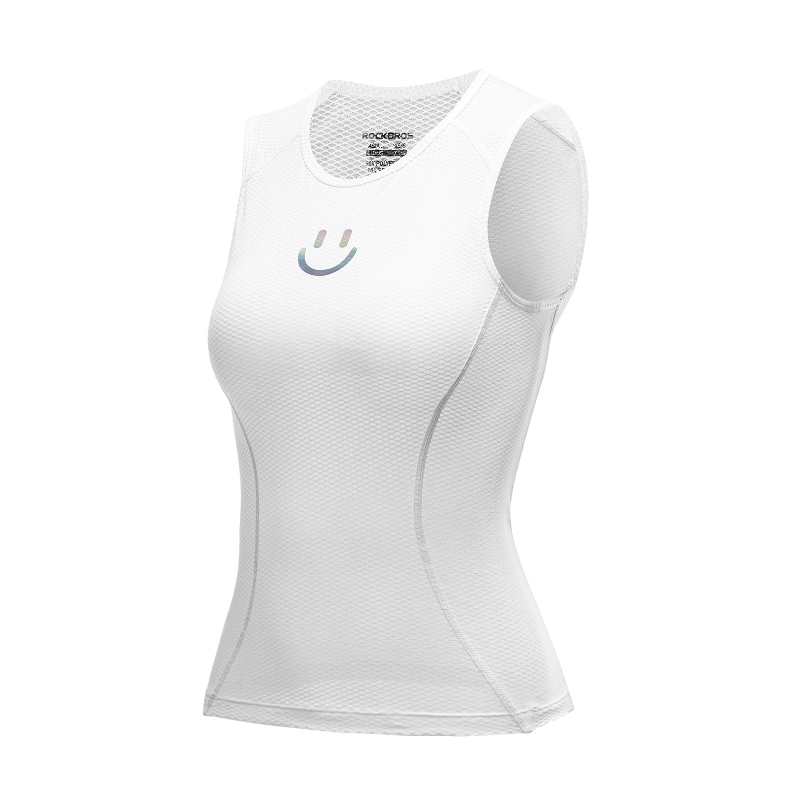 ROCKBROS Women's Summer Cycling Shirt Breathable Quick-Dry Sports Vest #Color_White