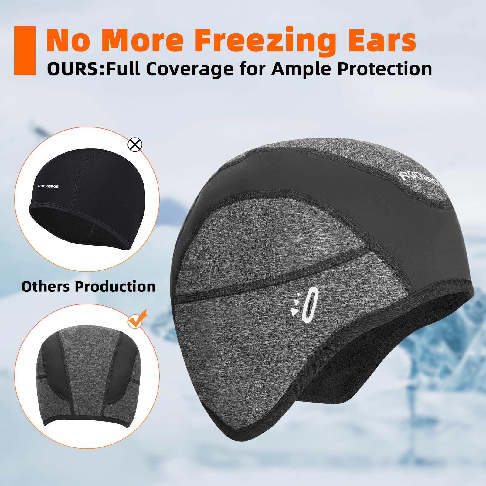 ROCKBROS Cycling Cap Under Helmet with Sunglasses Holes