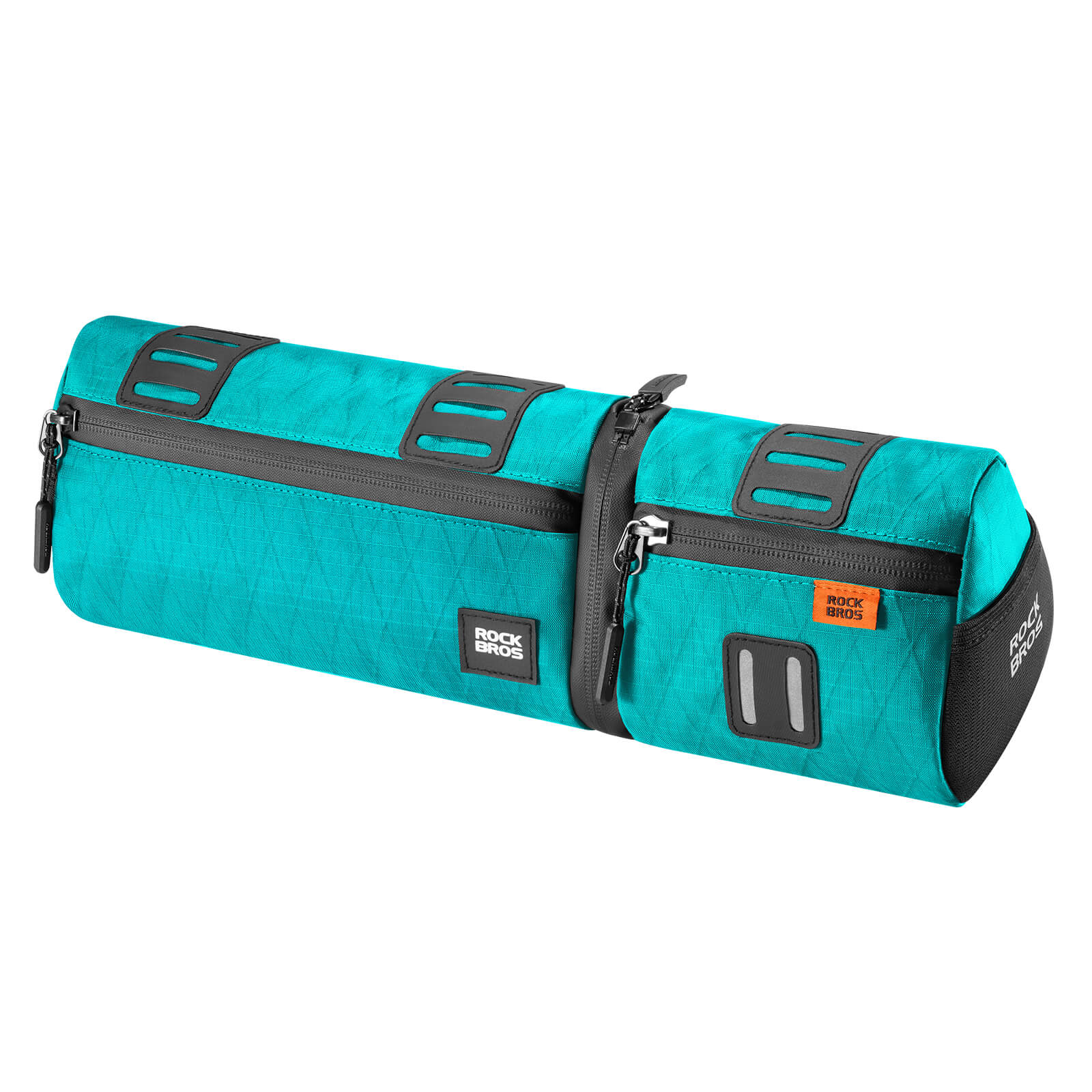 ROCKBROS versatile 2 in 1 bike bag, waterproof handlebar bag with shoulder strap, practical and durable for cycling. #Color_Turquoise