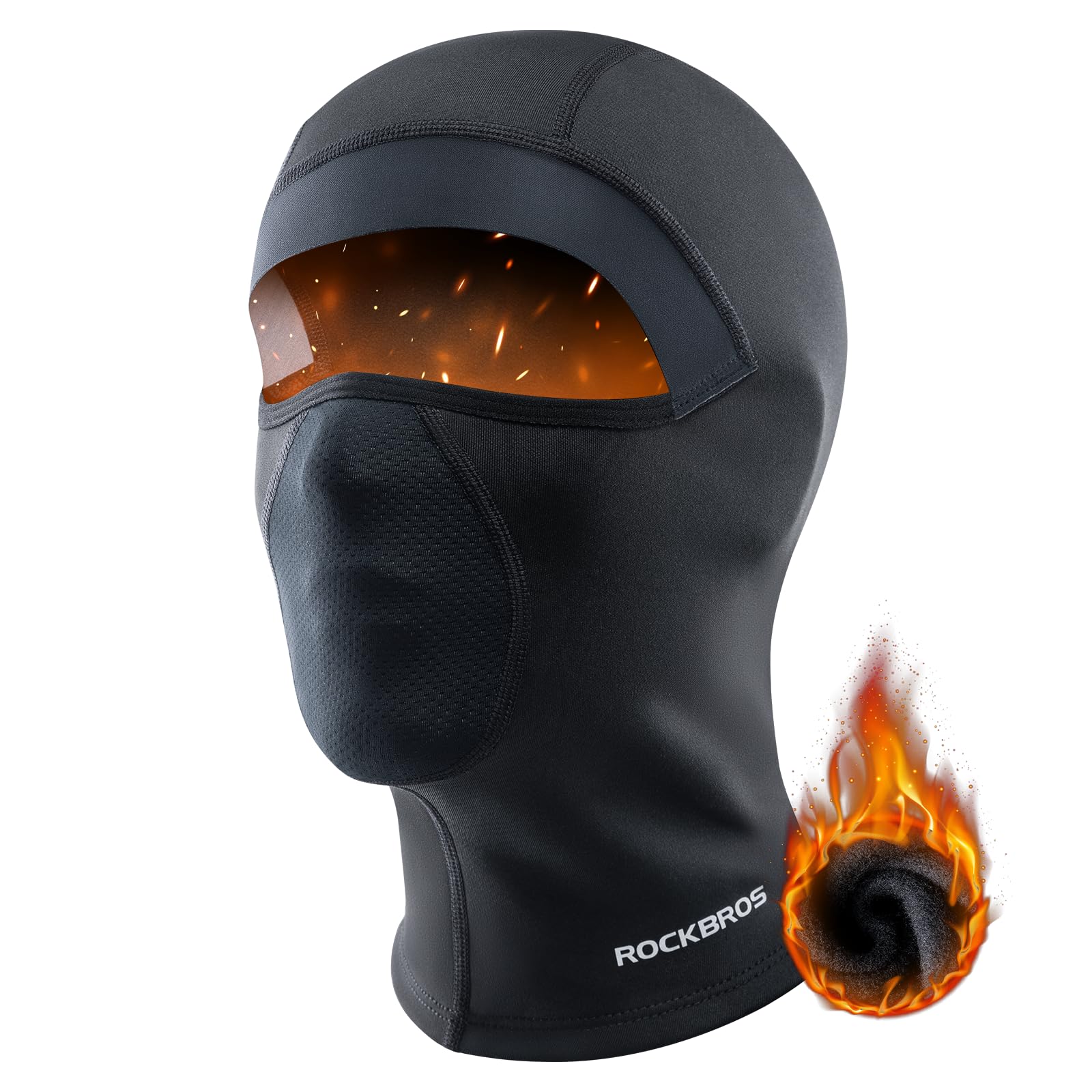 ROCKBROS Windproof Ski Balaclava Full Face Cover Breathable Under-Helmet Mask