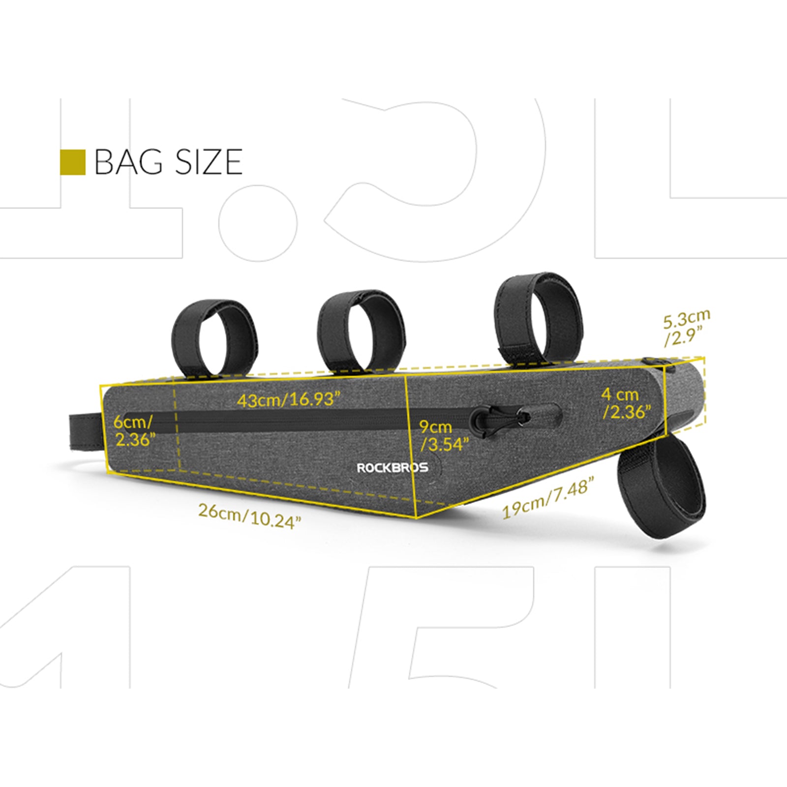 ROCKBROS Bicycle Bag Waterproof Cycling Pouch 1.5 L Triangle Bag - ROCKBROS-UK
