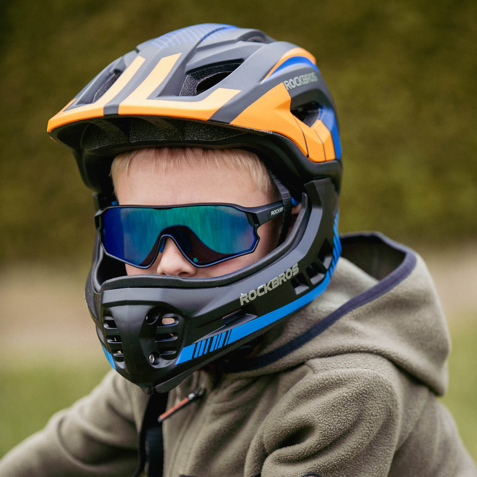 ROCKBROS Kids Cycling Glasses UV400 Protection Sunglasses for Boys Girls - ROCKBROS-UK