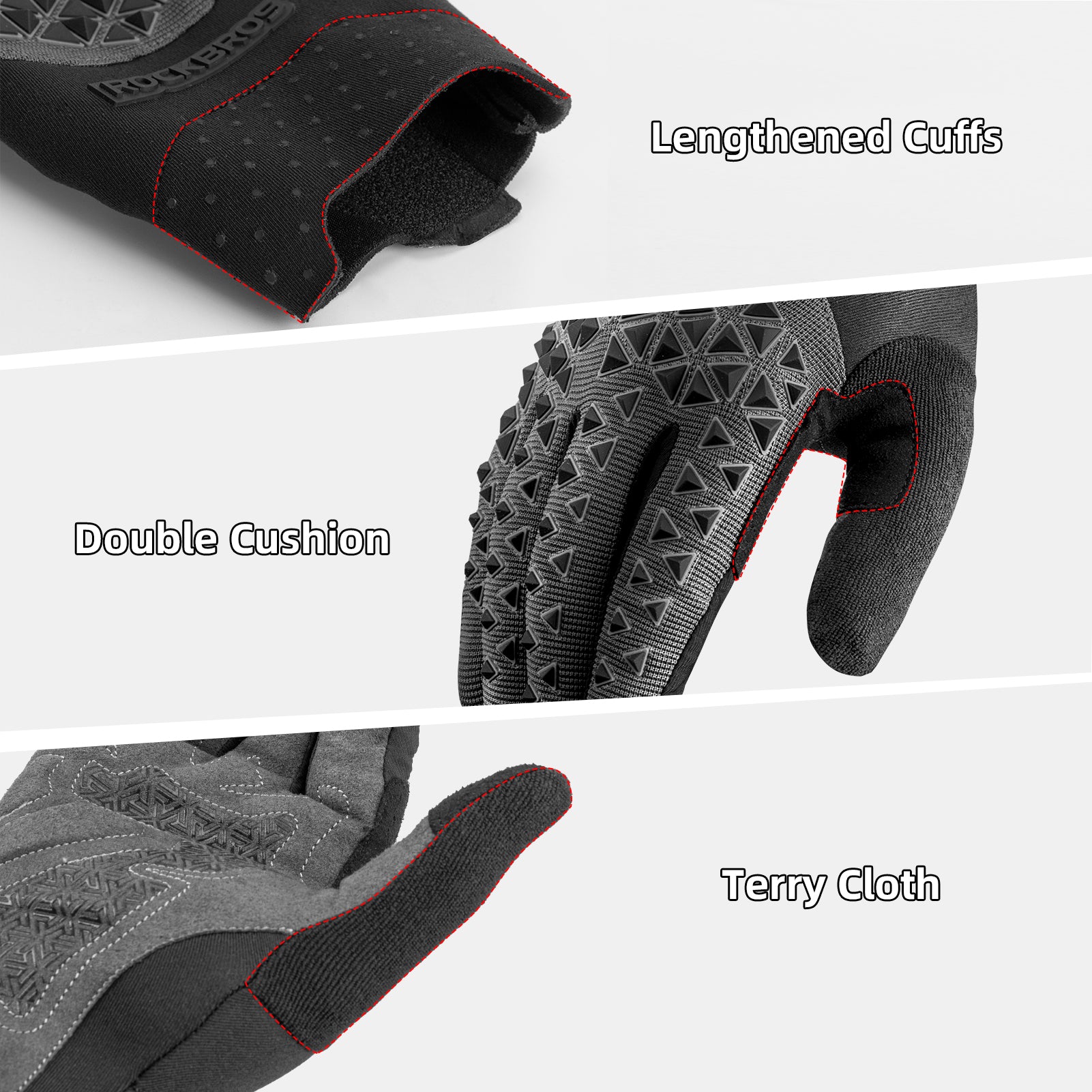 ROCKBROS Spring/Autumn Windproof Thermal Cycling Gloves
