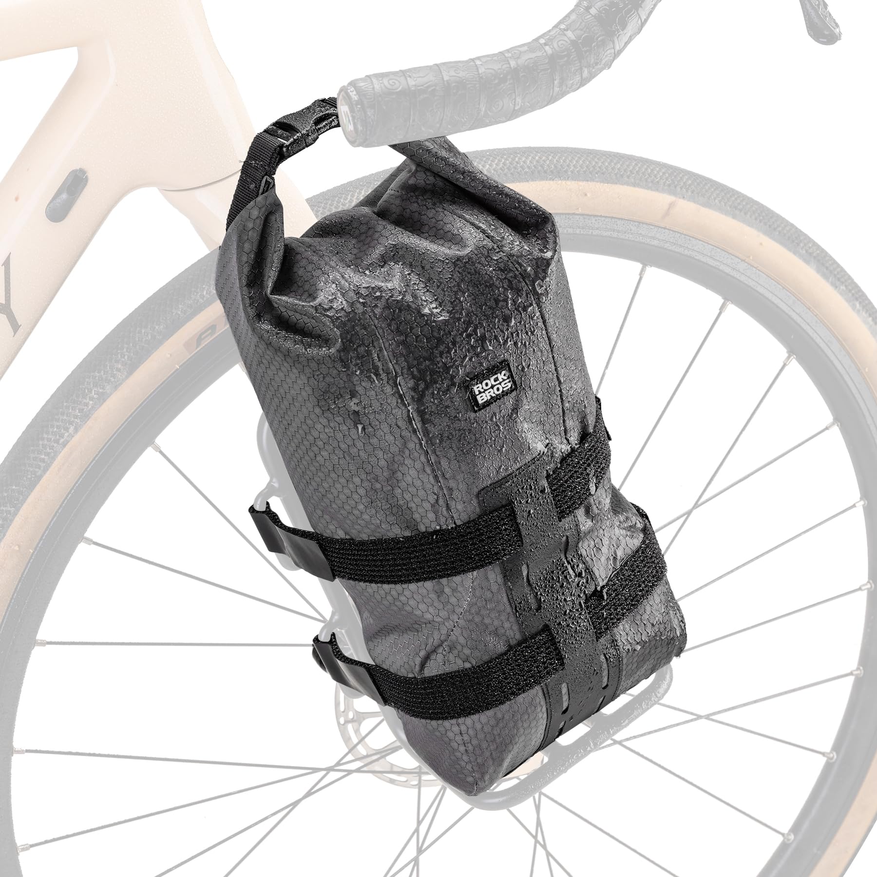 ROCKBROS Bike Waterproof 4L Front Fork Bag with Bike Rack - ROCKBROS