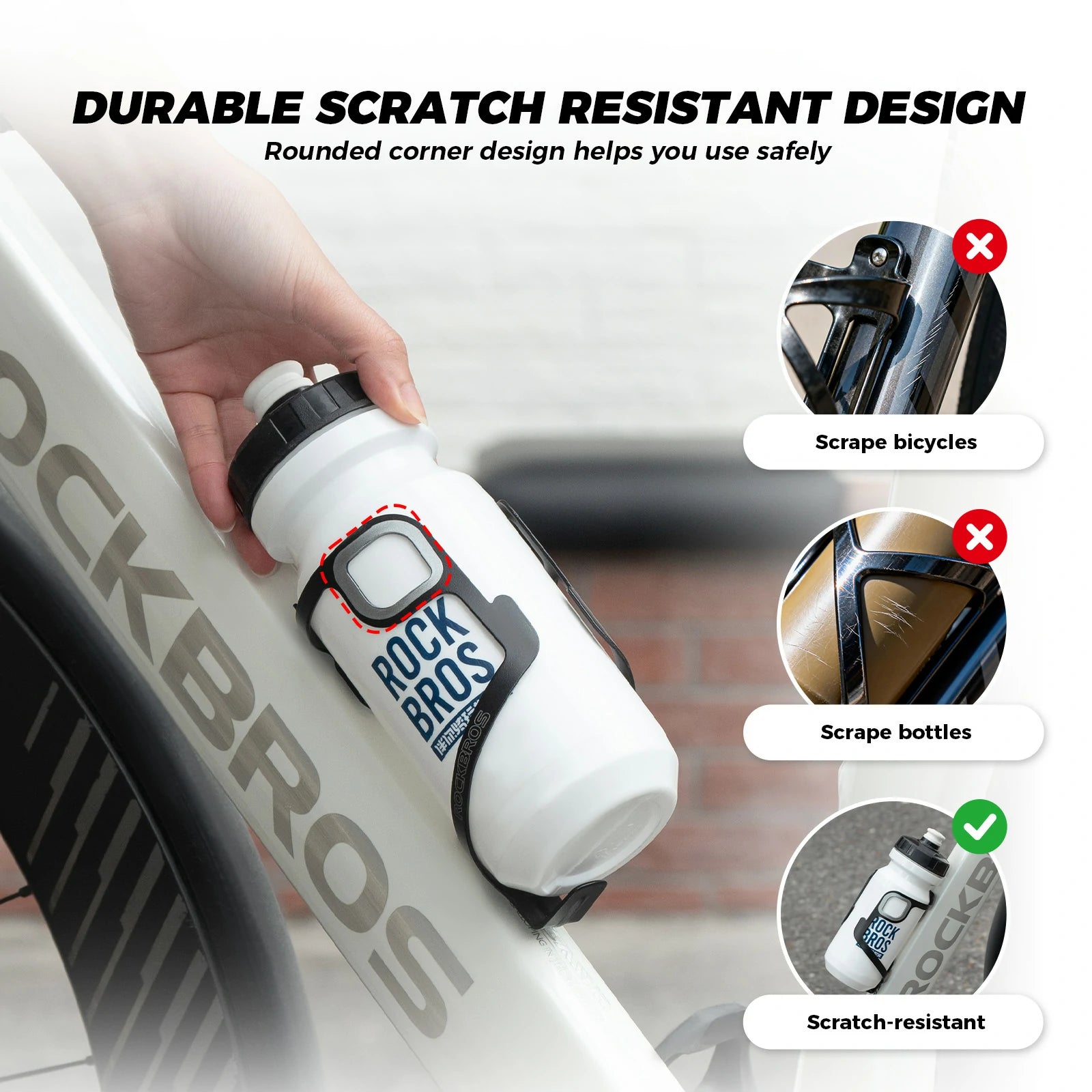 Single aluminium bike bottle cage lightweight design