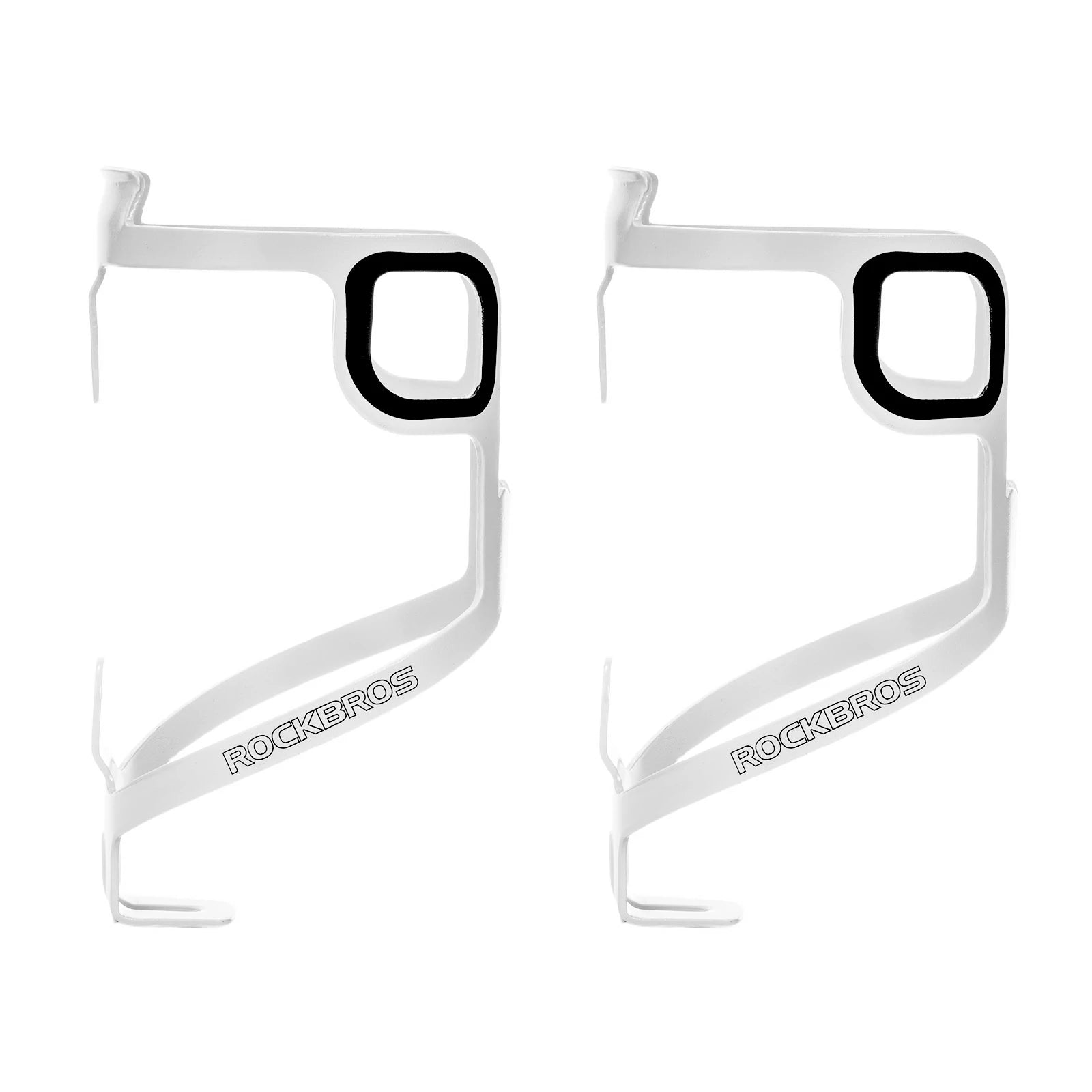 Single aluminium bike bottle cage lightweight design#color_White