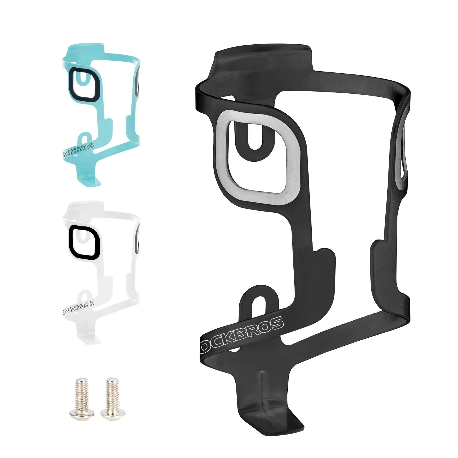 Single aluminium bike bottle cage lightweight design#color_Black