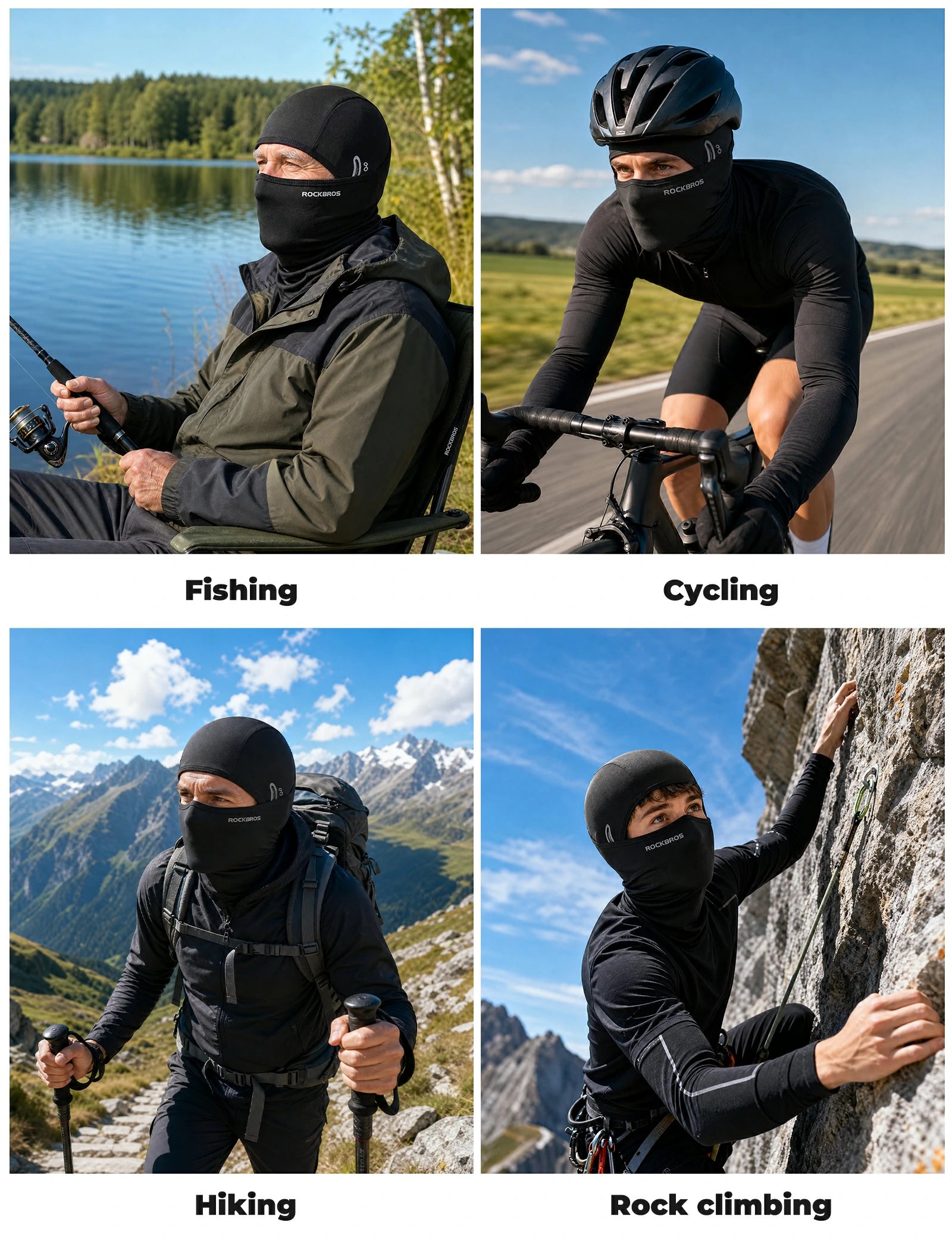 ROCKBROS balaclava uv protection breathable quick-dry cycling mask