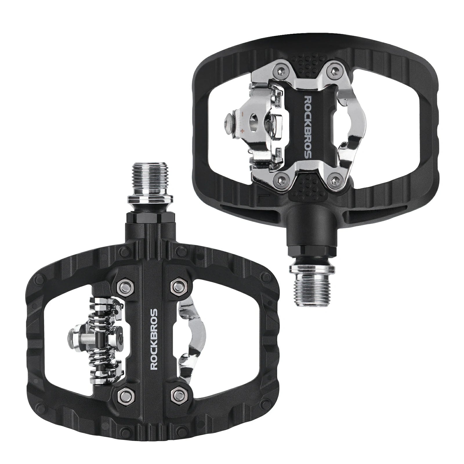 ROCKBROS bicycle pedals dual function SPD & flat pedals