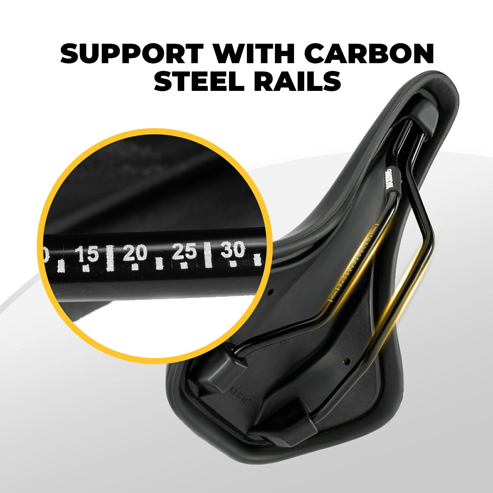 ROCKBROS bicycle saddle black pu leather shock-absorbing