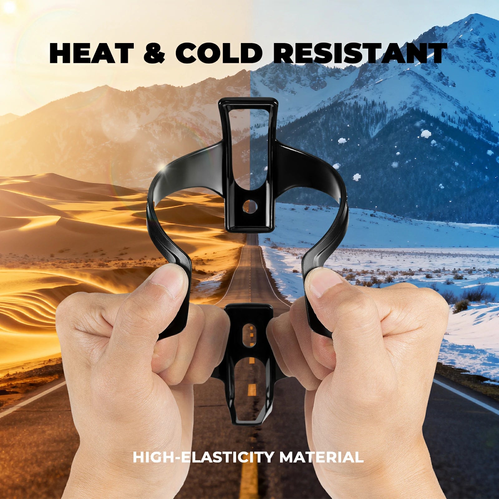 PC lightweight bike bottle cage 2 pack wide opening design