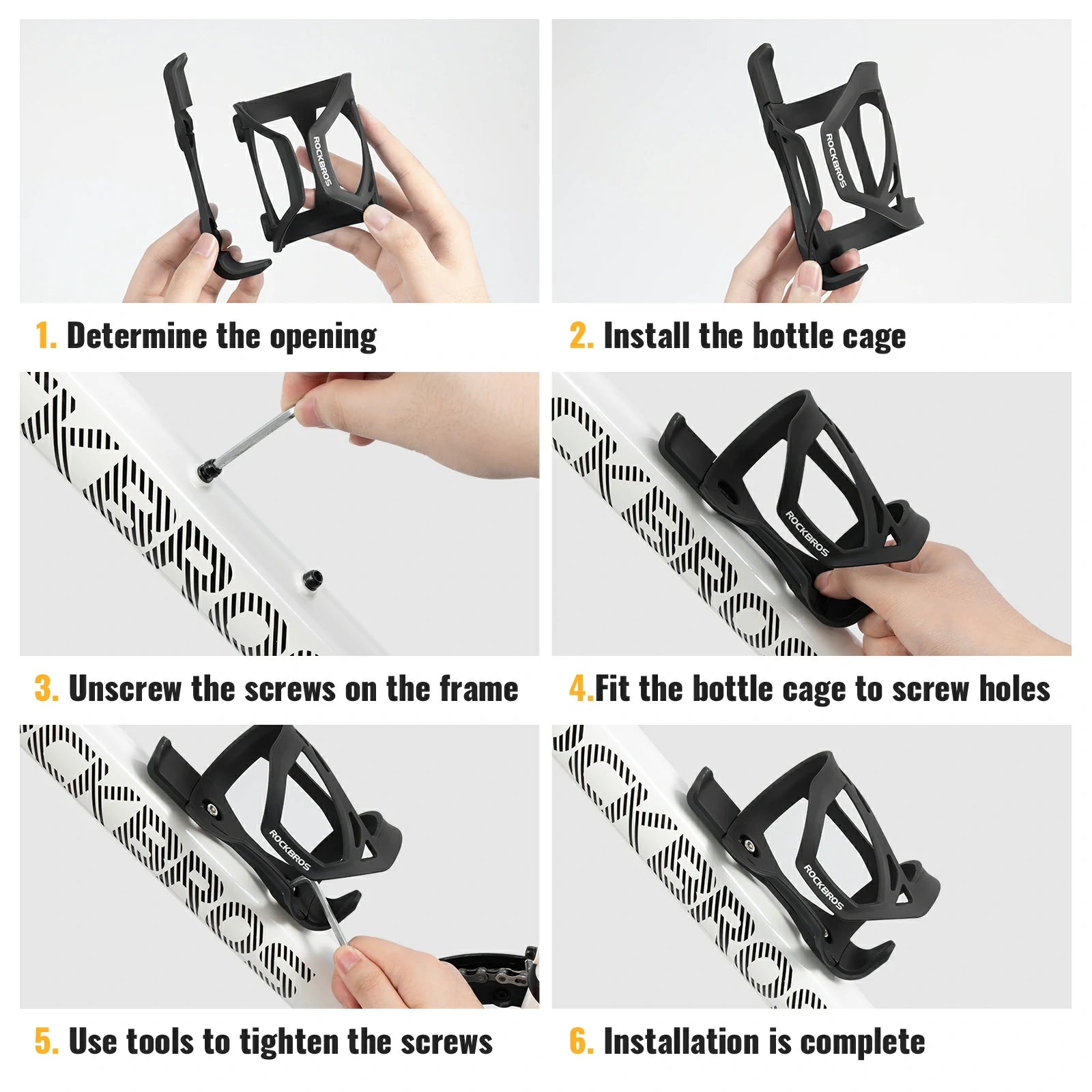 Bike bottle cage side open holder for road and mountain bikes
