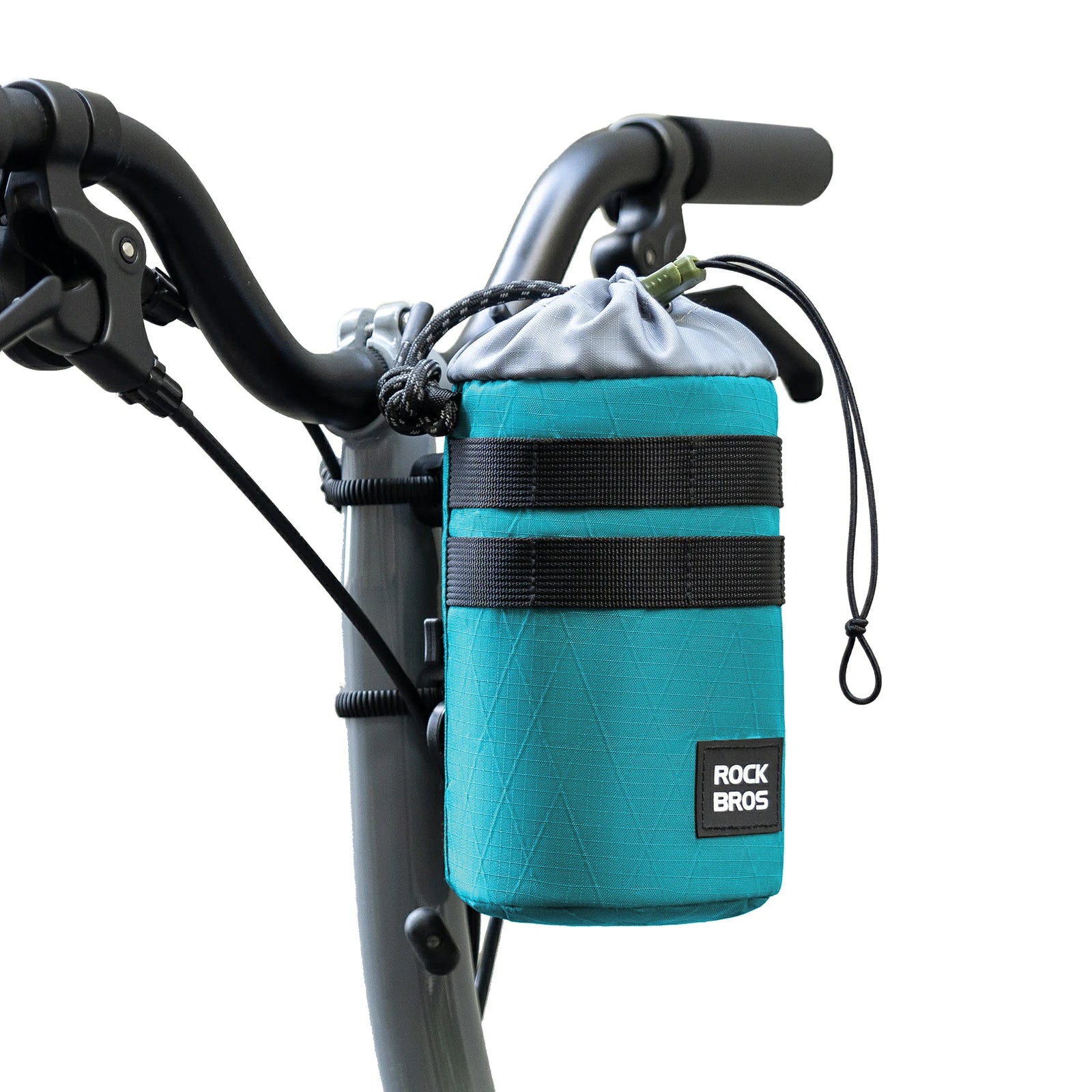 Lightweight blue bike bottle bag for folding bike and scooter use#Color_Blue