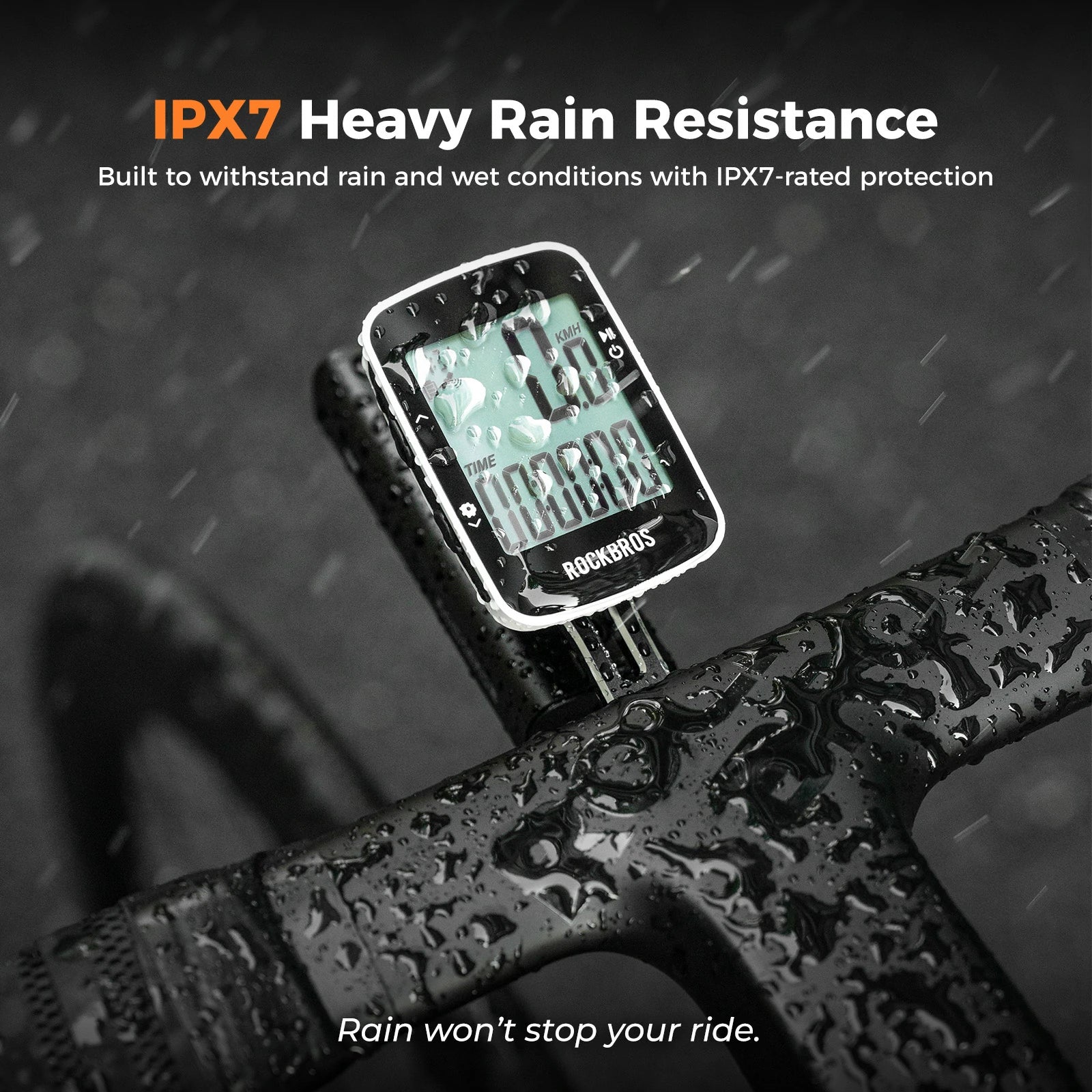 ROCKBROS r1 bike computer gps bluetooth rechargeable