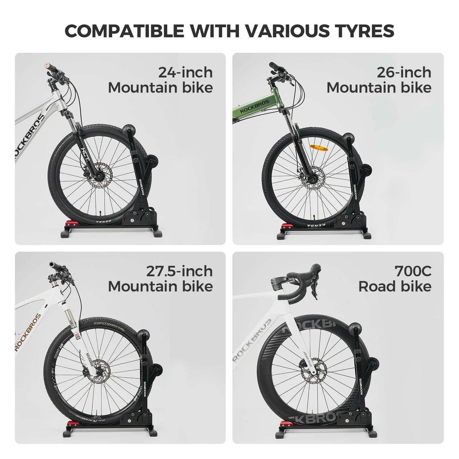 ROCKBROS bike floor stand foldable steel bicycle rack