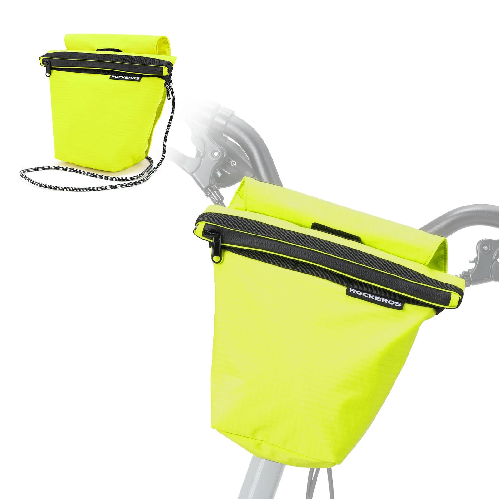 ROCKBROS bike handlebar bag ultralight 2-in-1 shoulder strap 3l
#Color_Yellow