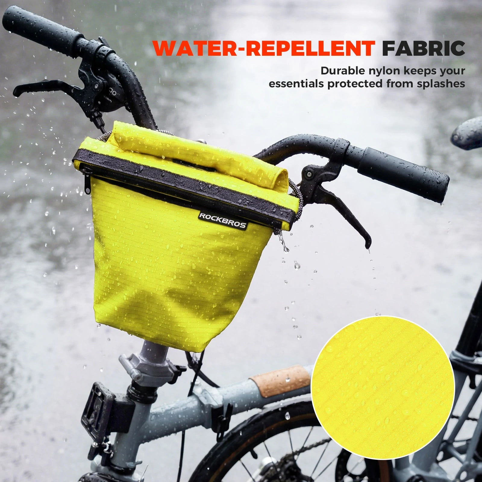 ROCKBROS bike handlebar bag ultralight 2-in-1 shoulder strap 3l
#Color_Yellow