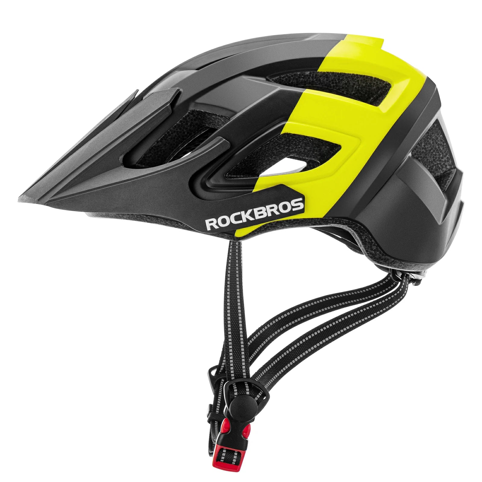 Adult bike helmet 58-62cm, safe lightweight cycling helmet for road and MTB#Color_Yellow