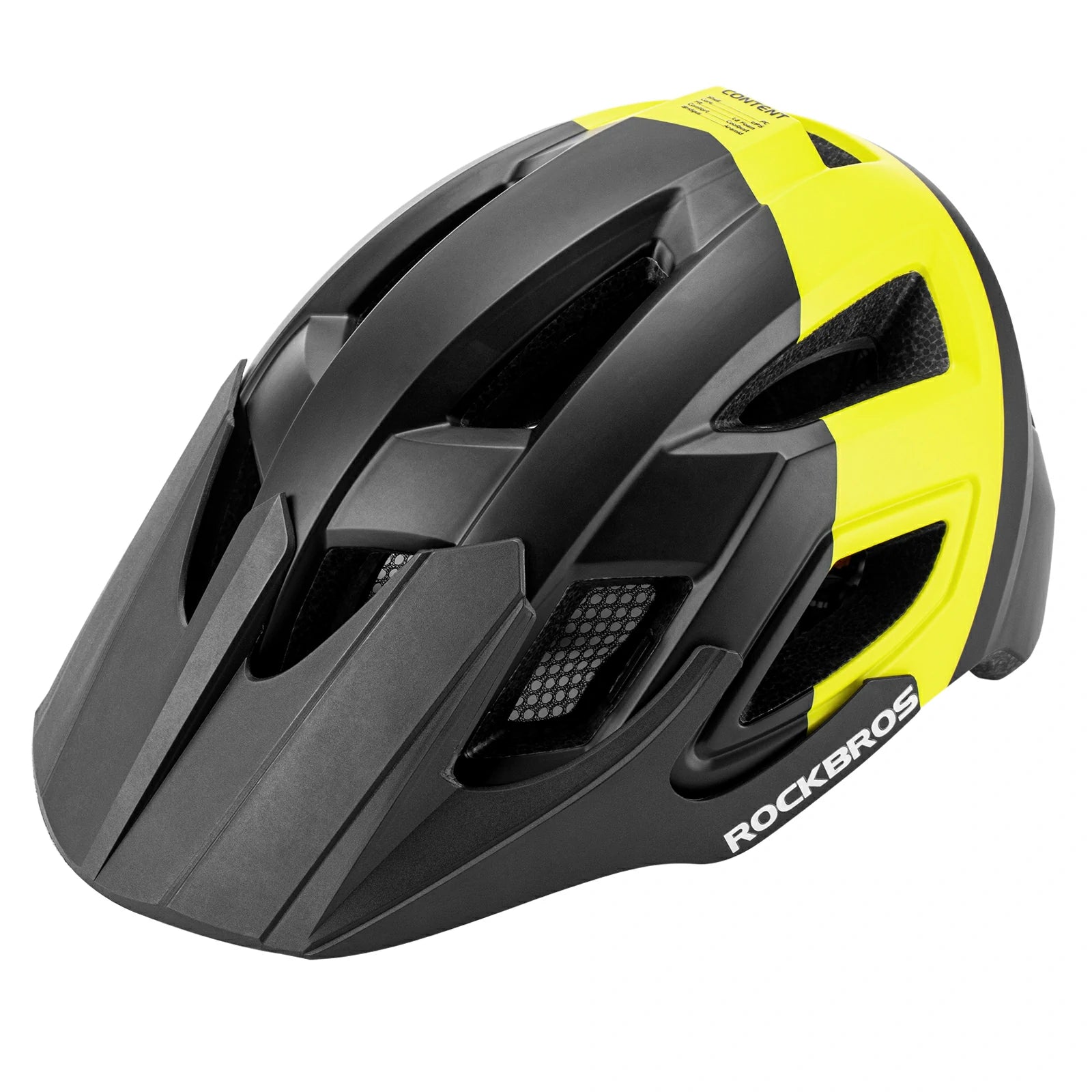 Adult bike helmet 58-62cm, safe lightweight cycling helmet for road and MTB#Color_Yellow