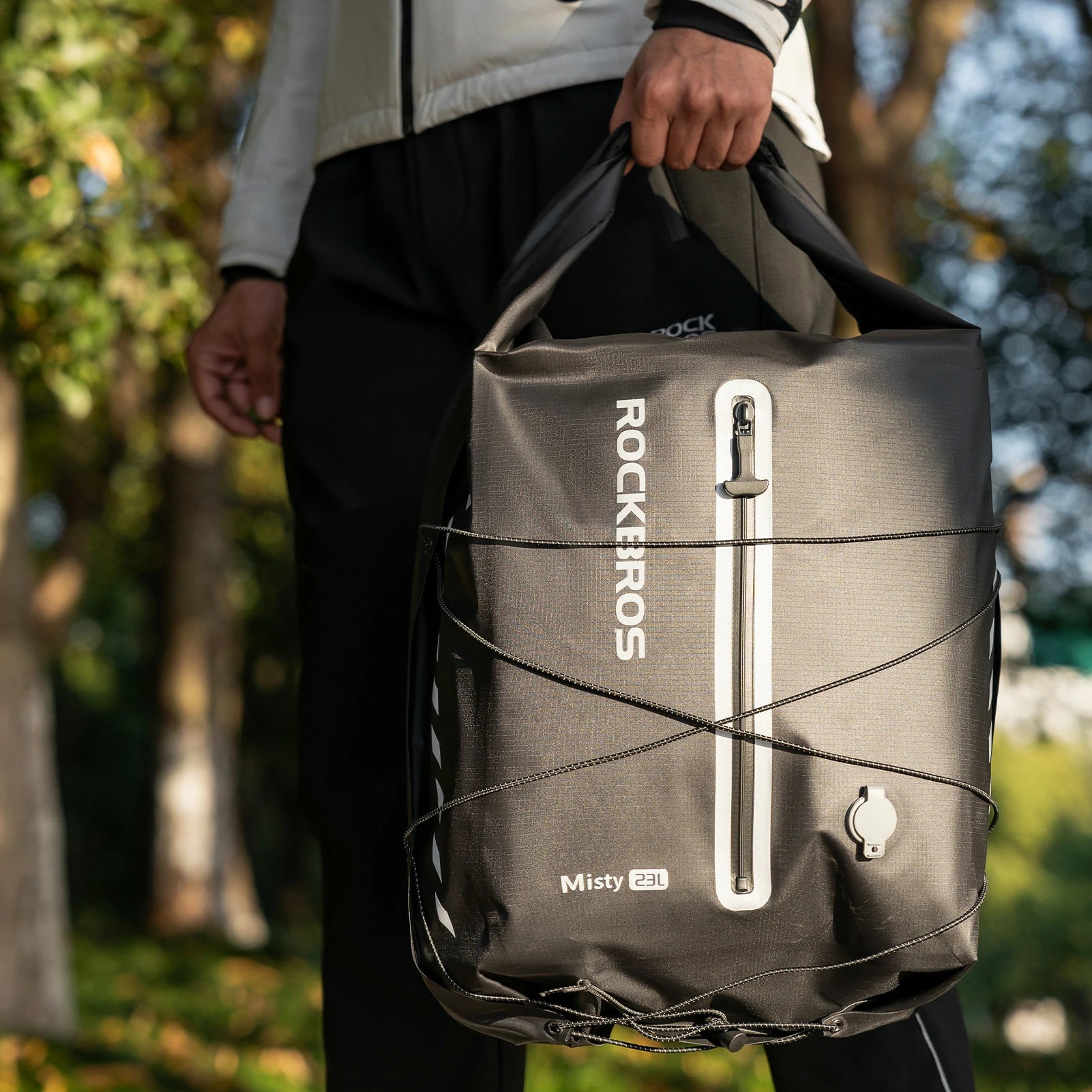 ROCKBROS bike pannier bag 100 waterproof vacuum compression 23l