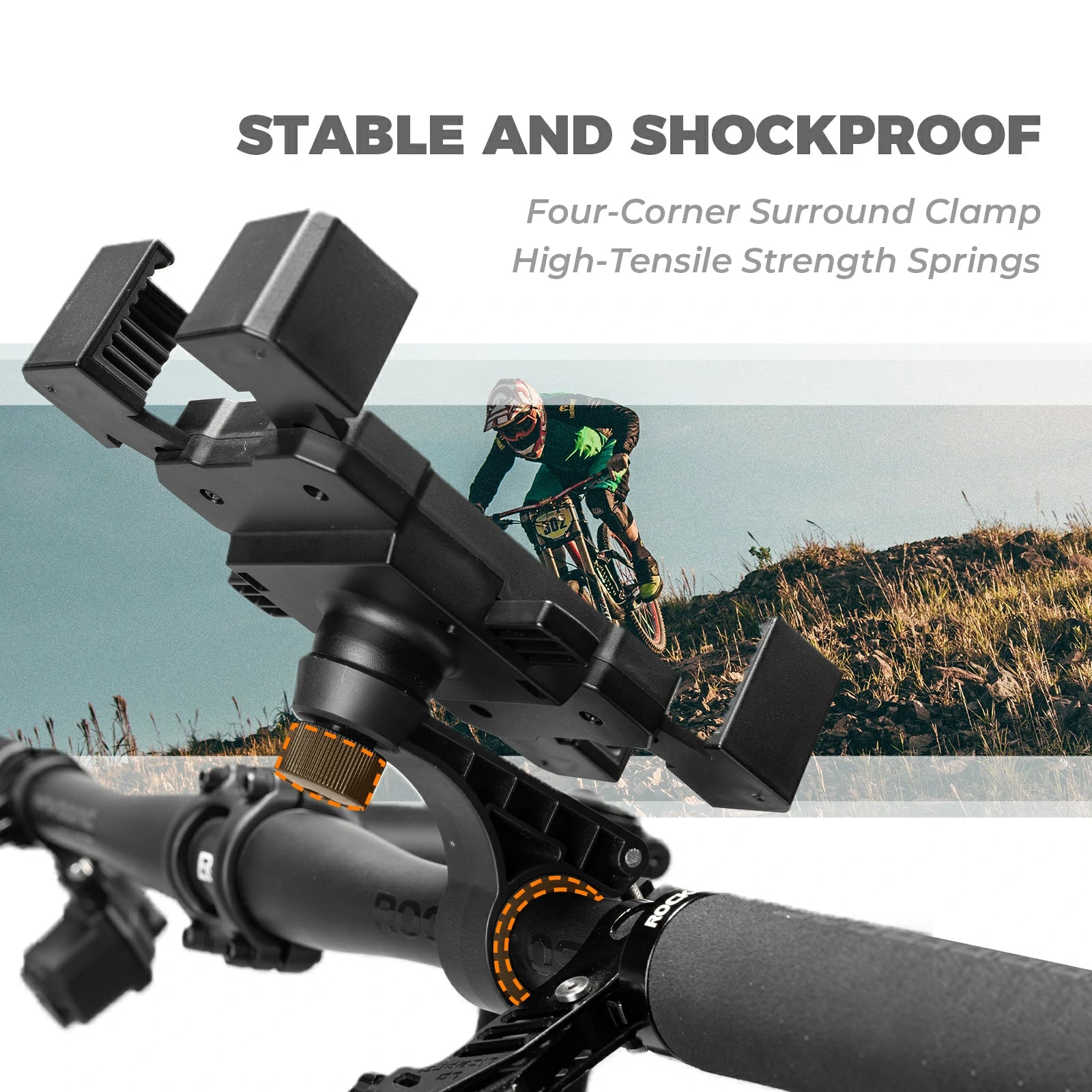 360 degree rotating bike phone holder for iPhone or smartphone