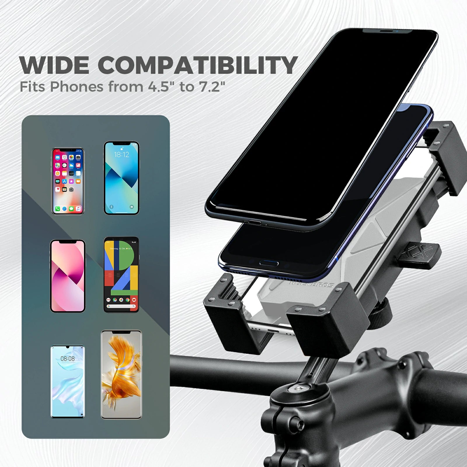 360 degree rotating bike phone holder for iPhone or smartphone