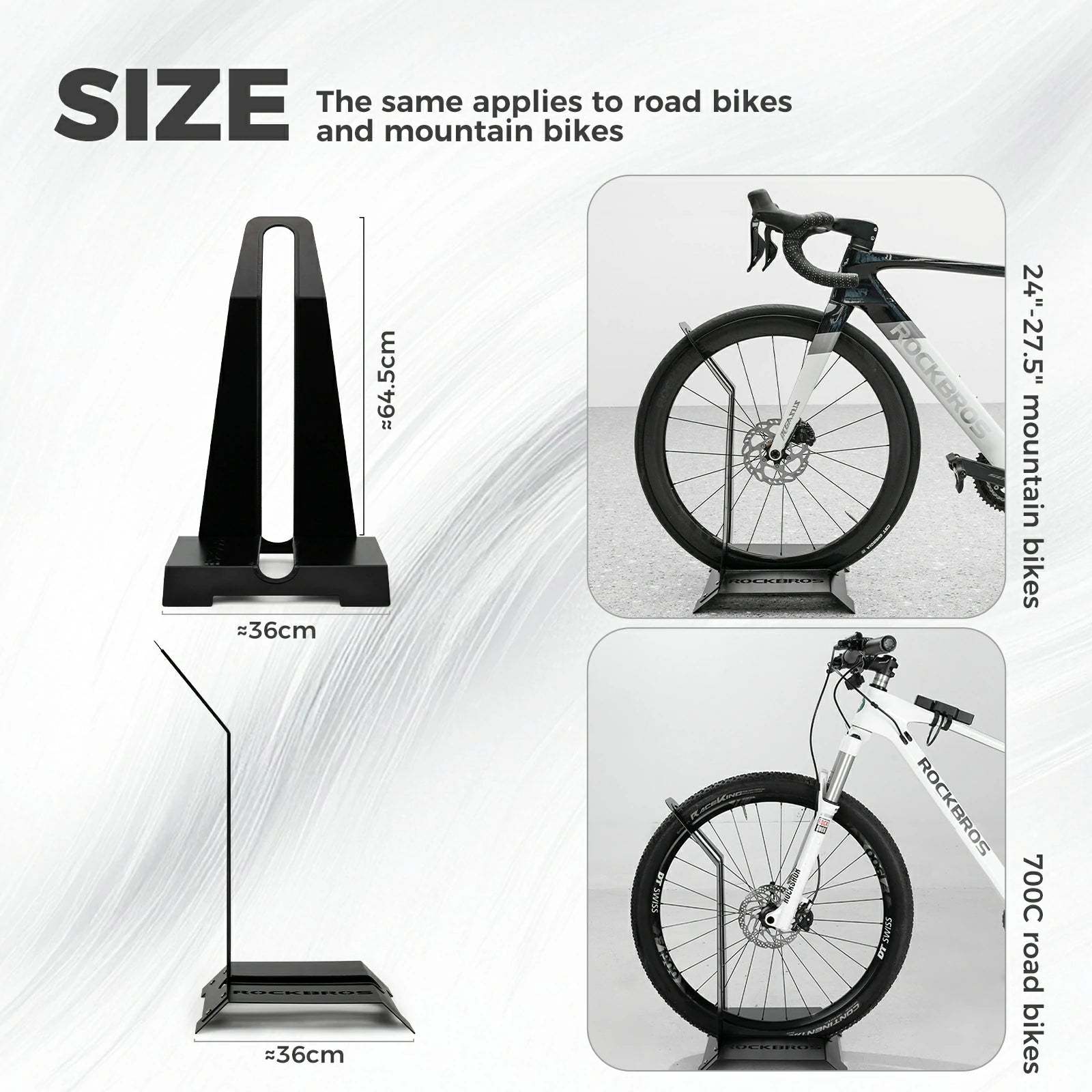carbon steel bike stand bicycle storage rack for stable parking