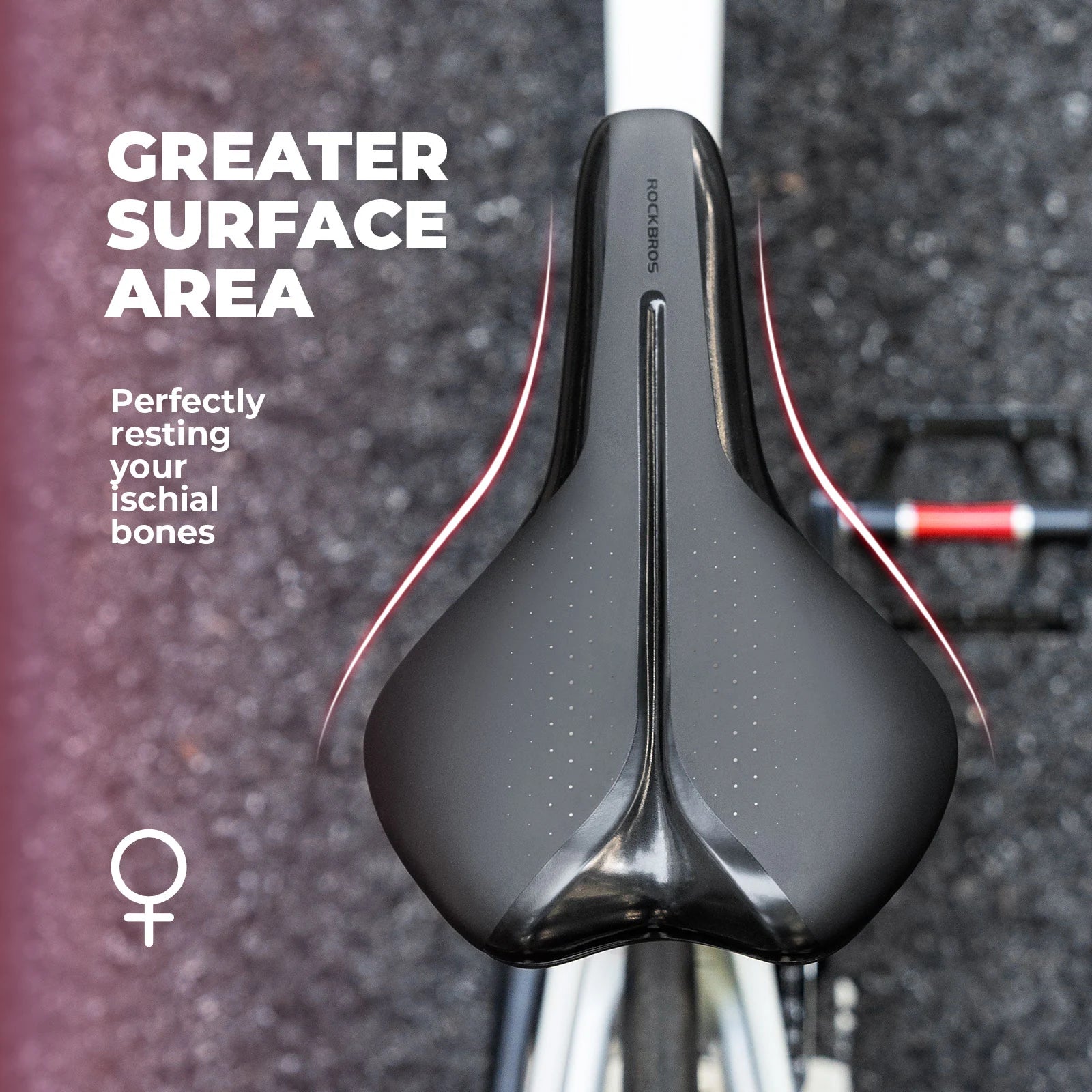 Comfort Bike Saddle with Shock Absorbing Foam#Type_Womens