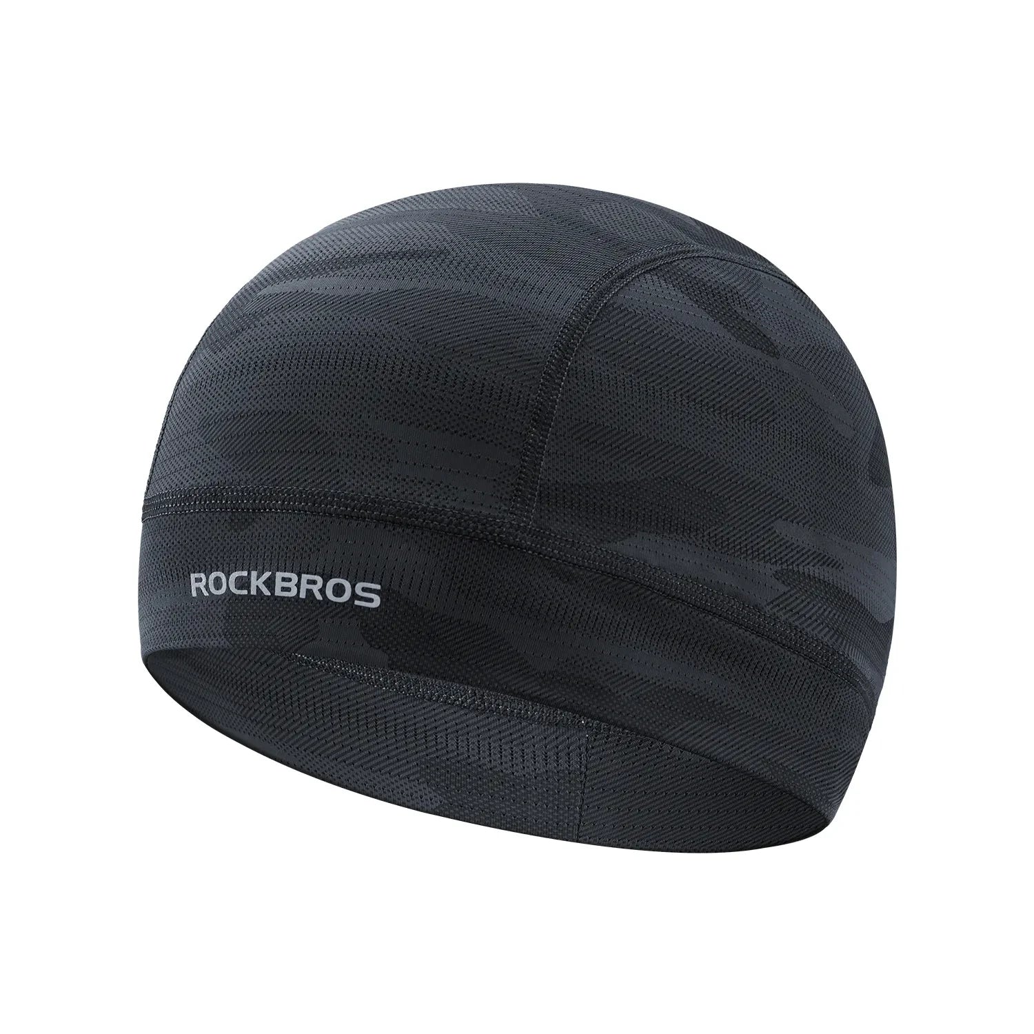Cooling Cycling Skull Cap with Sweat-Wicking Fabric#Color_Black