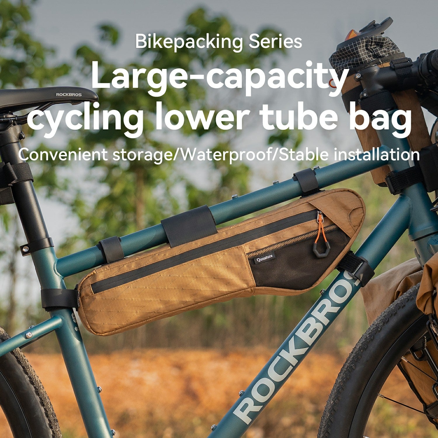 qunature bikepacking bag wear resistant and waterproof