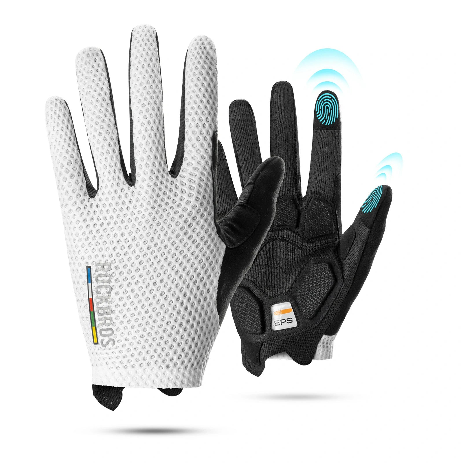padded cycling gloves with touchscreen fingertips for comfortable and secure bike riding