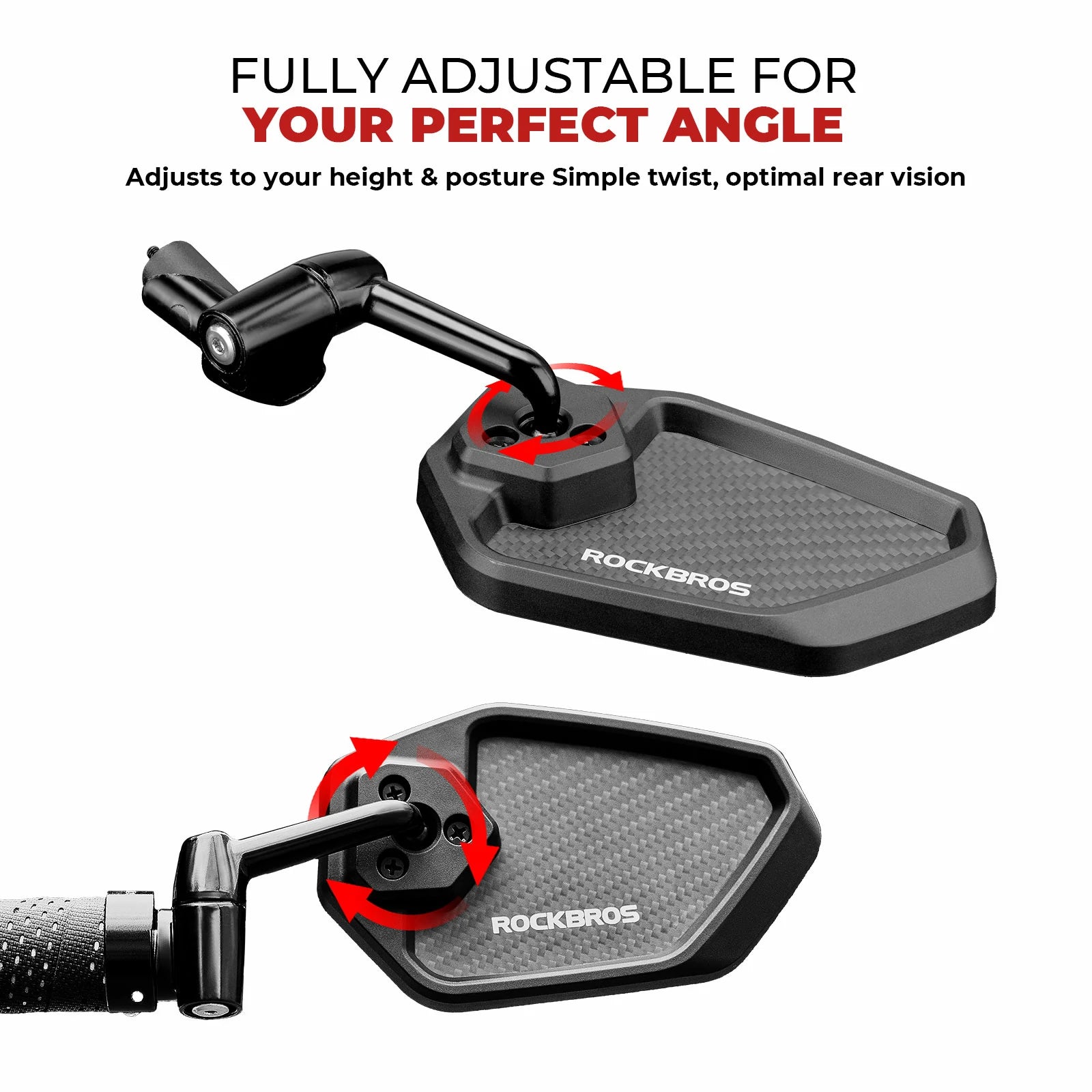 Cycling Mirror Wide-Angle Anti-Glare Rear View