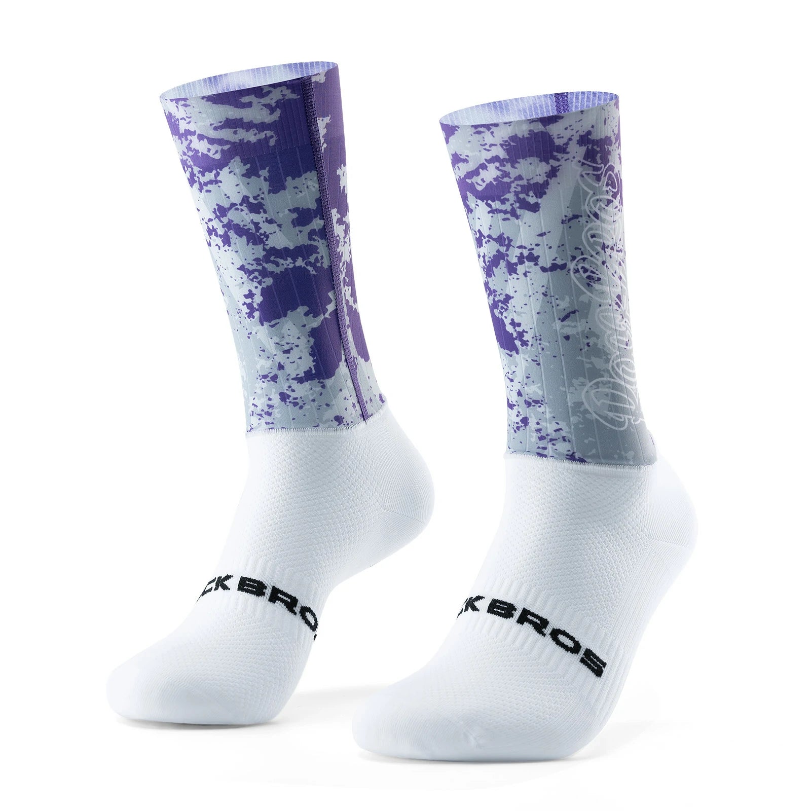 ROCKBROS cycling socks quick dry compression arch support
#Color_Graffiti Purple