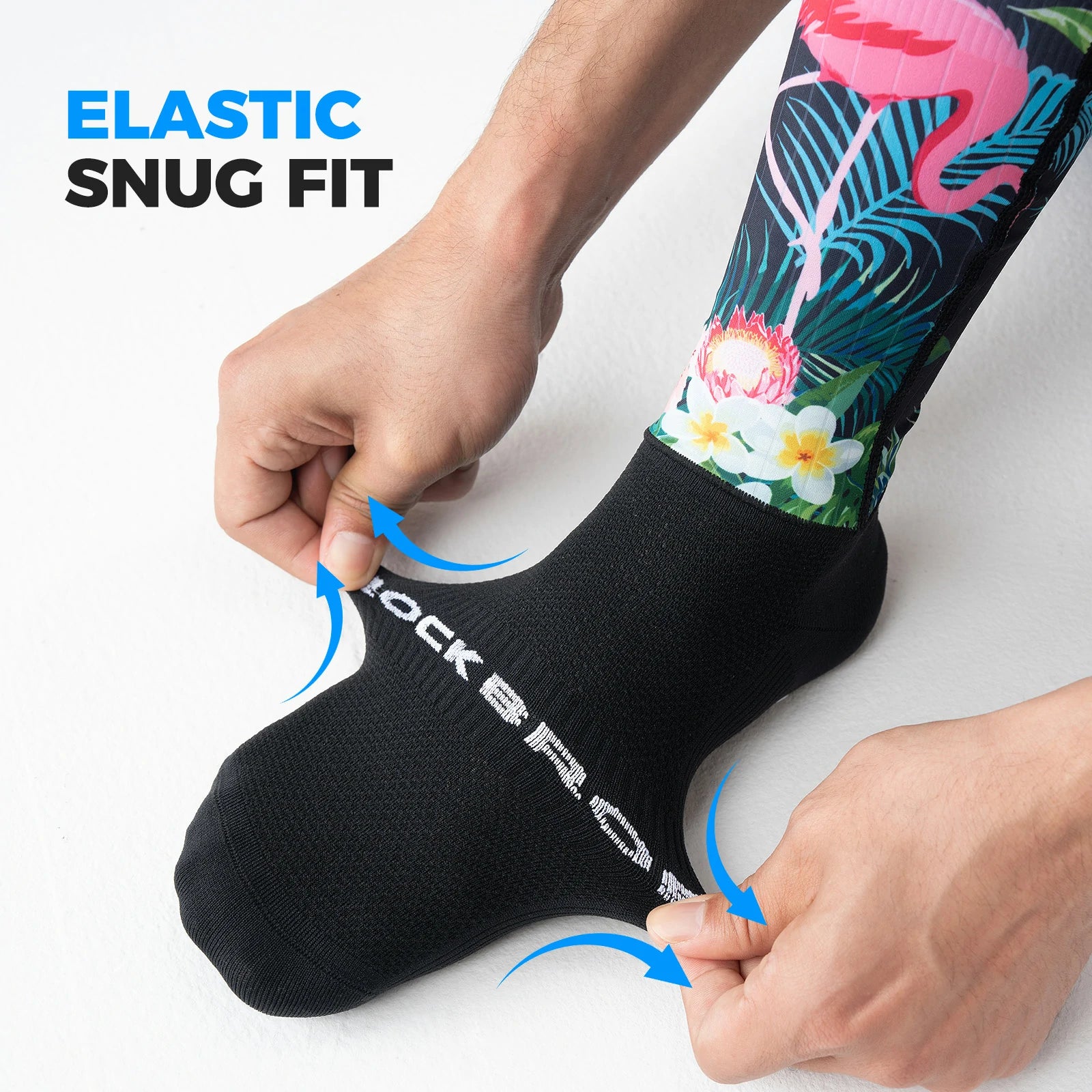 ROCKBROS cycling socks quick dry compression arch support